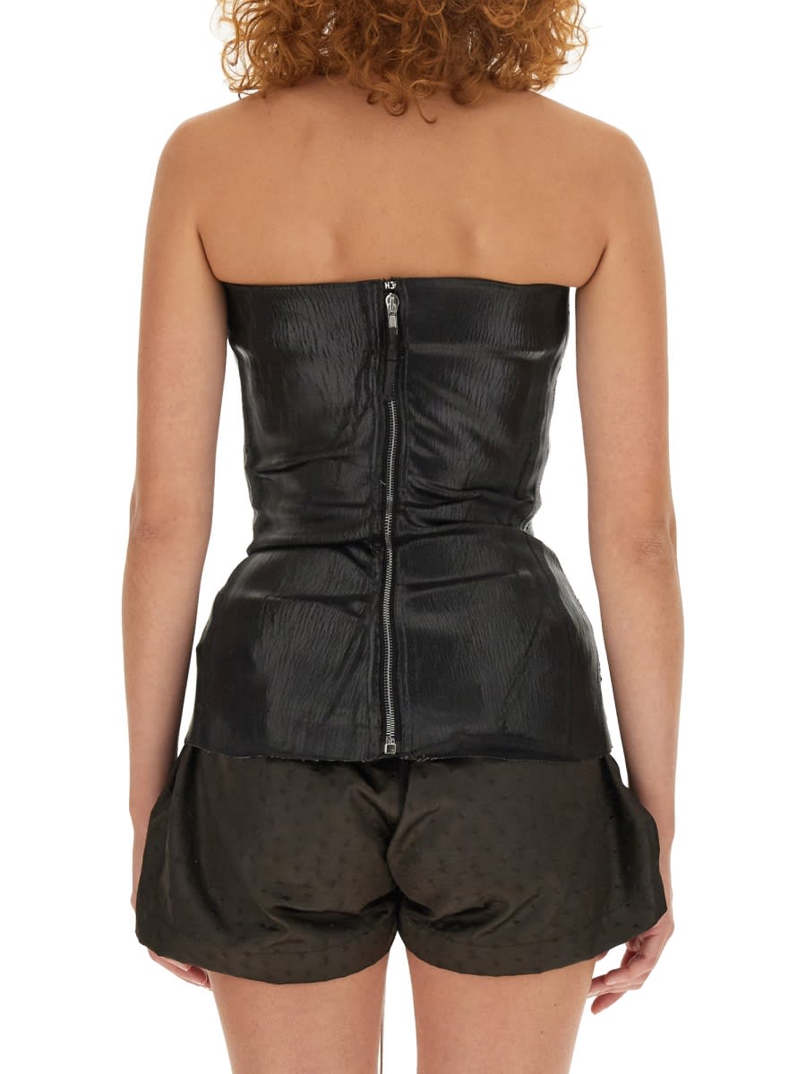 Shop Rick Owens Top Bustier In Black