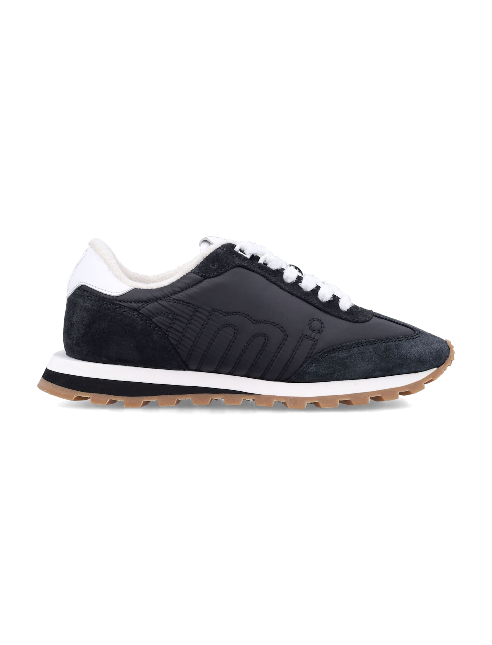 Shop Ami Alexandre Mattiussi Ami New Rush Sneakers In Black