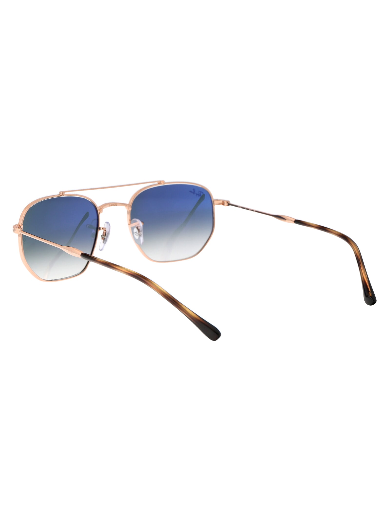 Shop Ray Ban 0rb3707 Sunglasses In 92023f Rose Gold