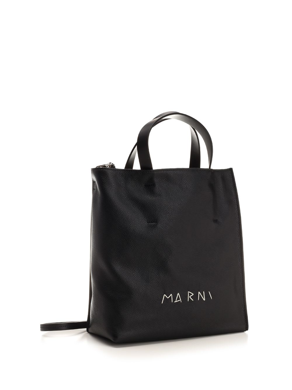 Shop Marni Museo Soft Small Tote In Black