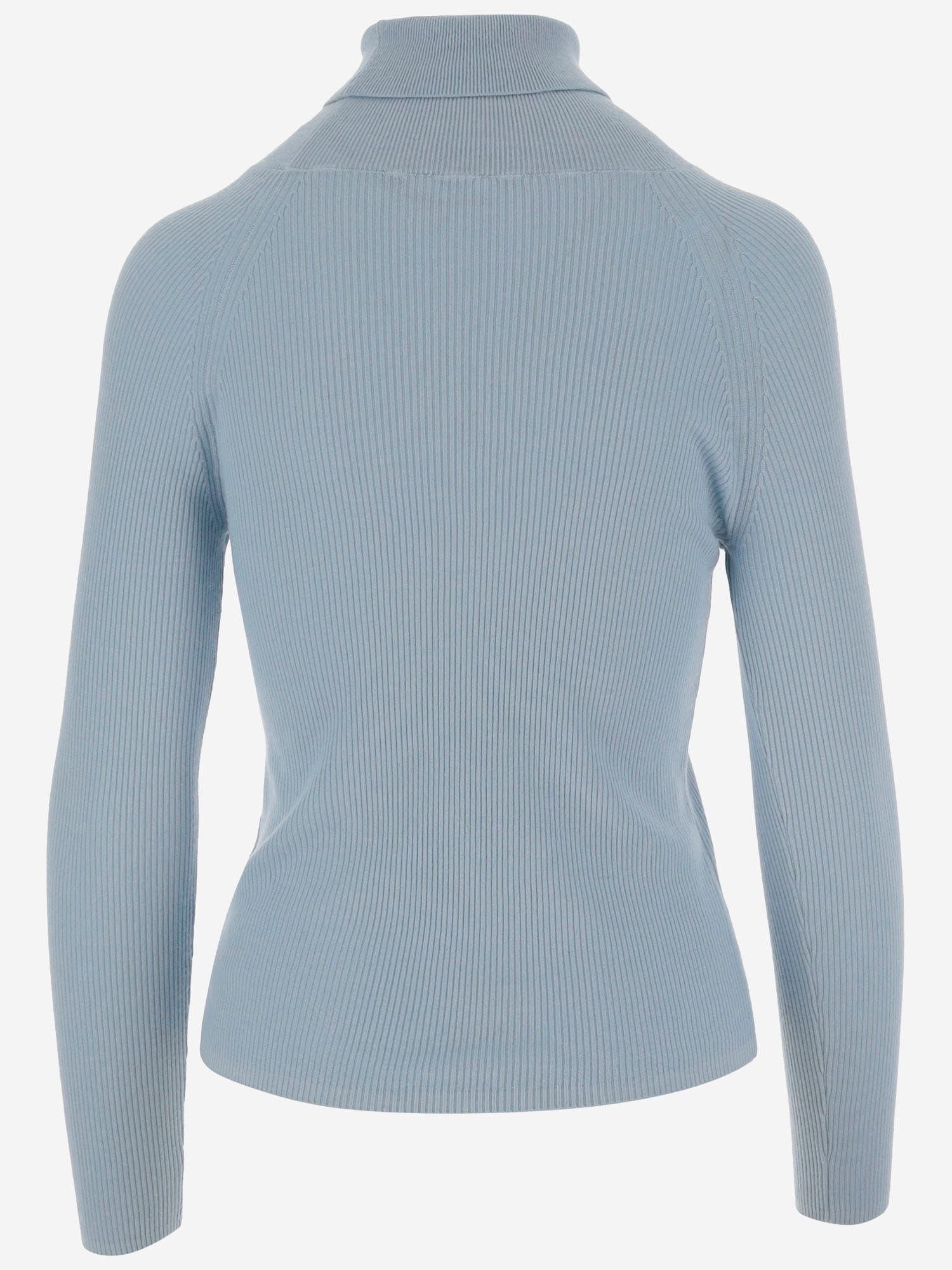 Shop Oliver Lattughi Cashmere And Silk Pullover In Light Blue