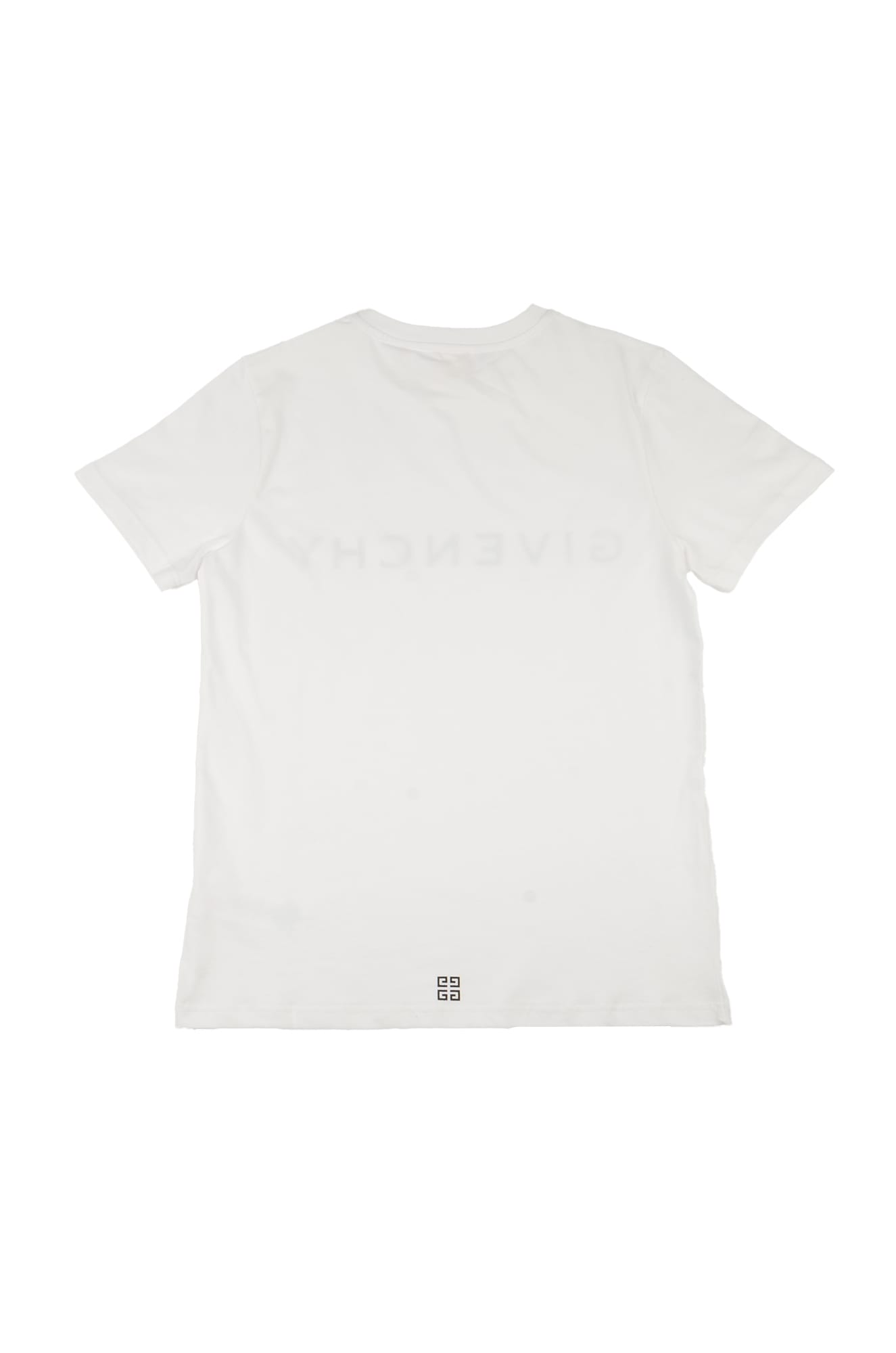 Shop Givenchy Logo Print Regular T-shirt In White