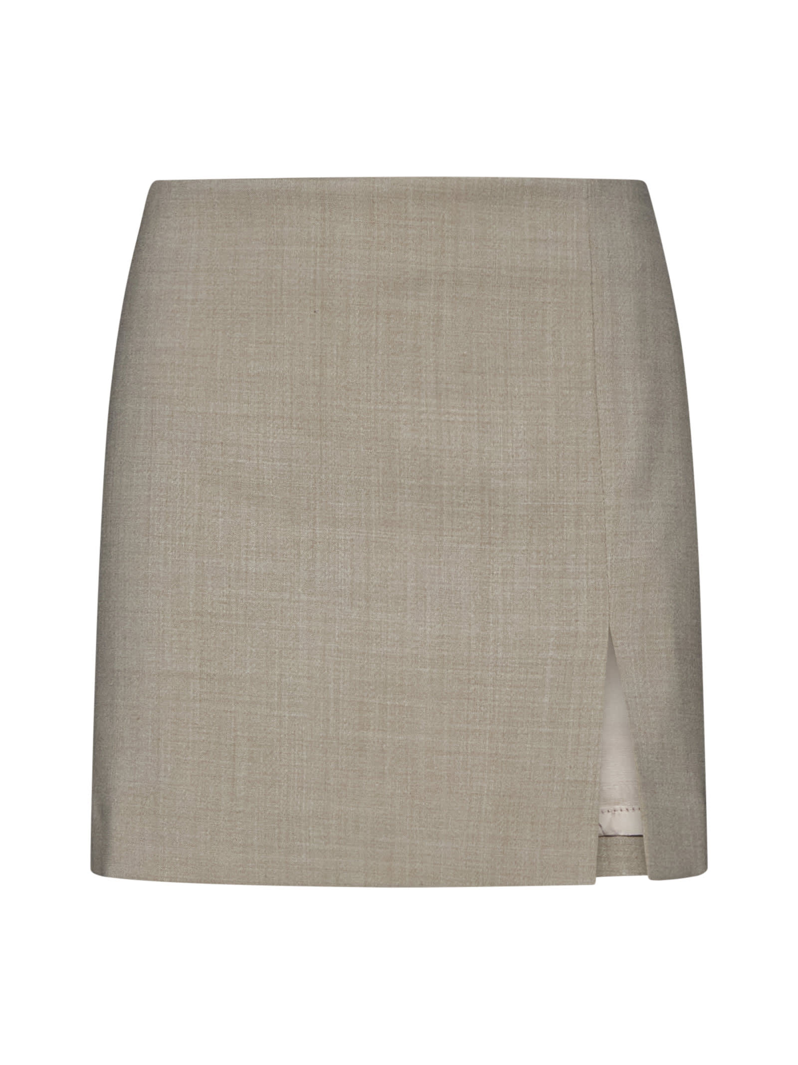 Shop Filippa K Skirt In Sage Melange