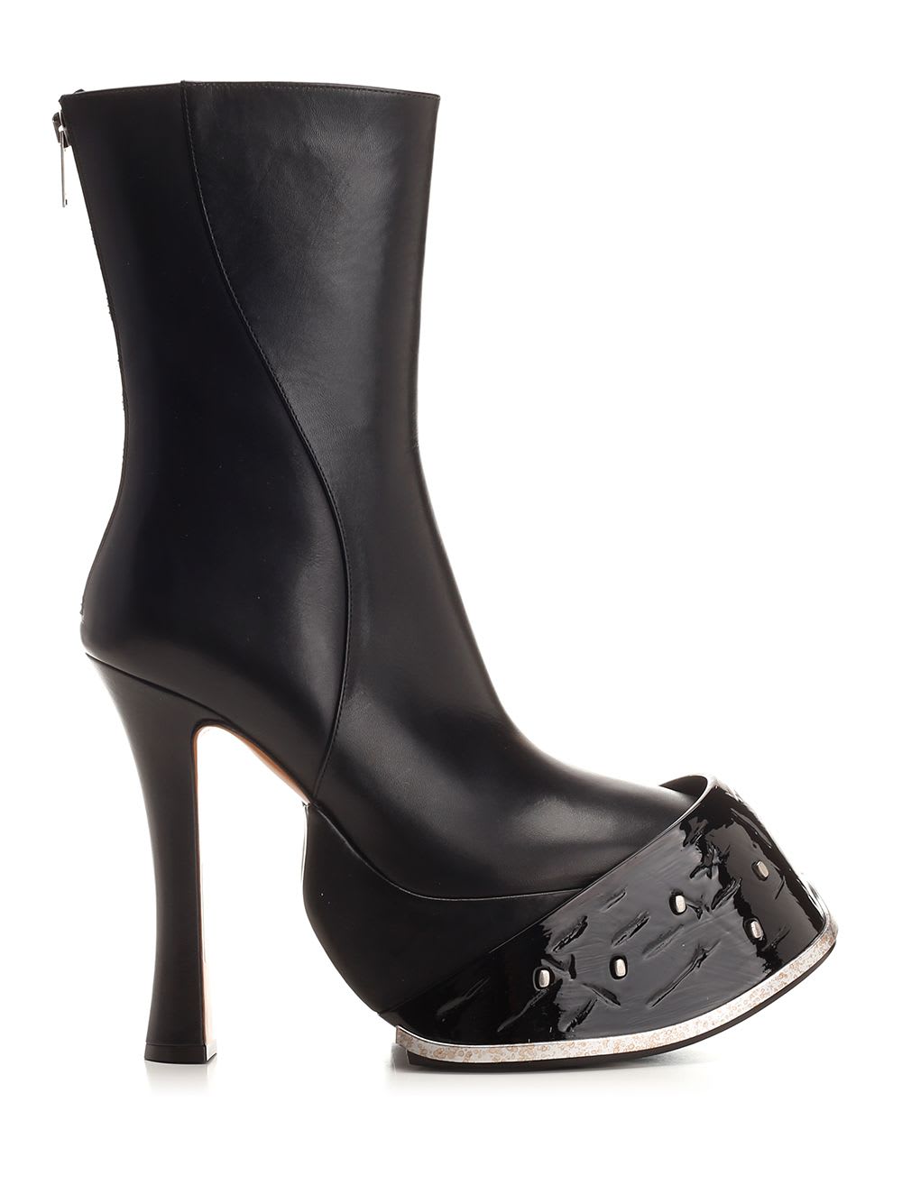 Alexander McQueen Clog Style Boots In Black