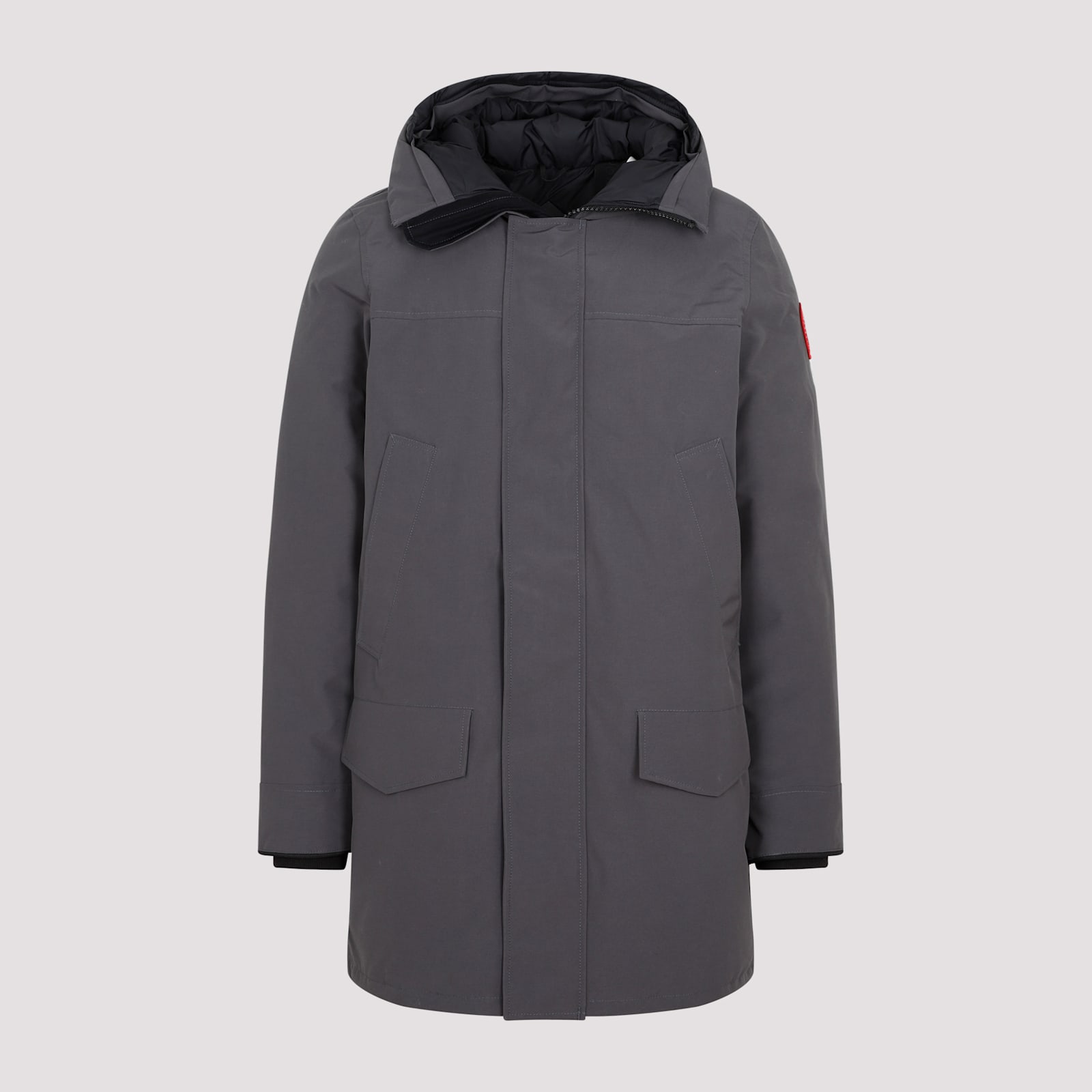 Shop Canada Goose Langford Parka Jacket In Graphite