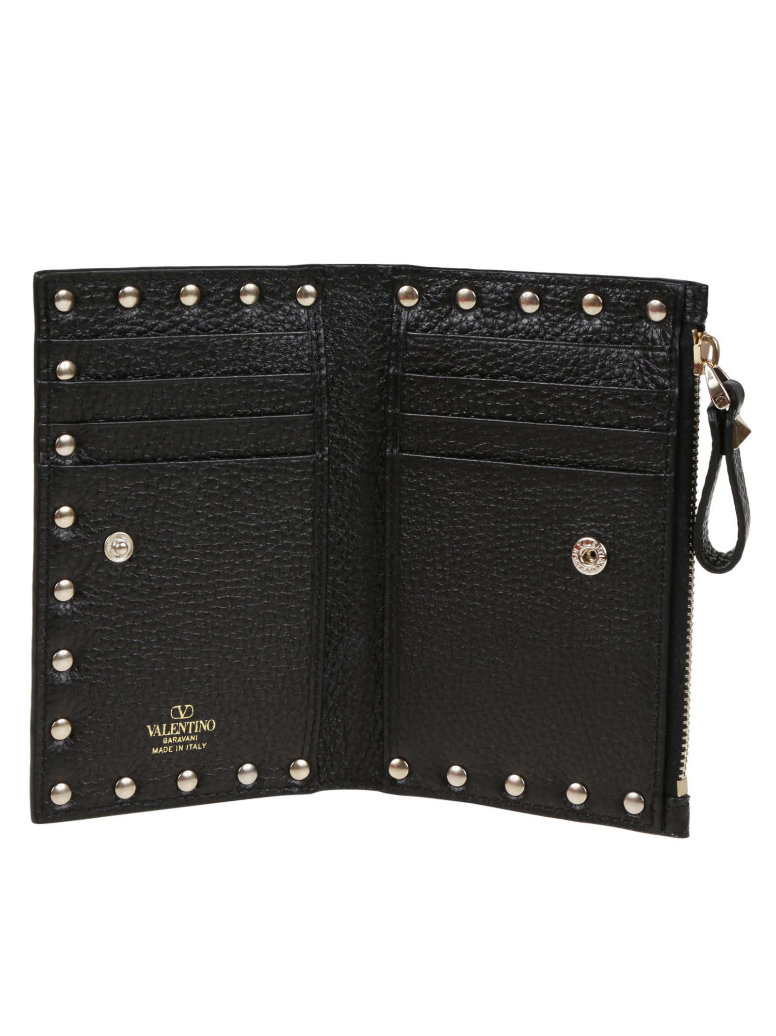 Shop Valentino Coin Purse/card Case Rockstud In No Nero