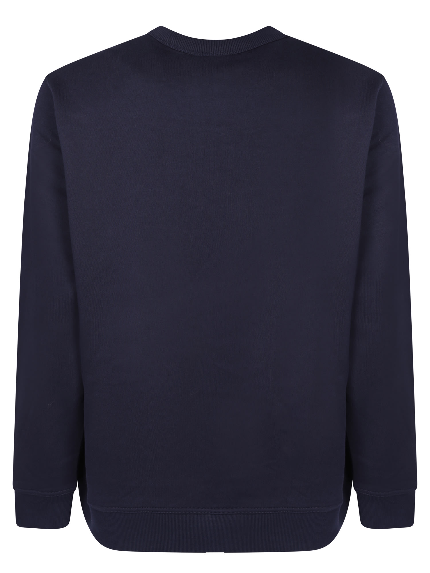 Shop Burberry Ekd Blue Crew-neck Sweatshirt