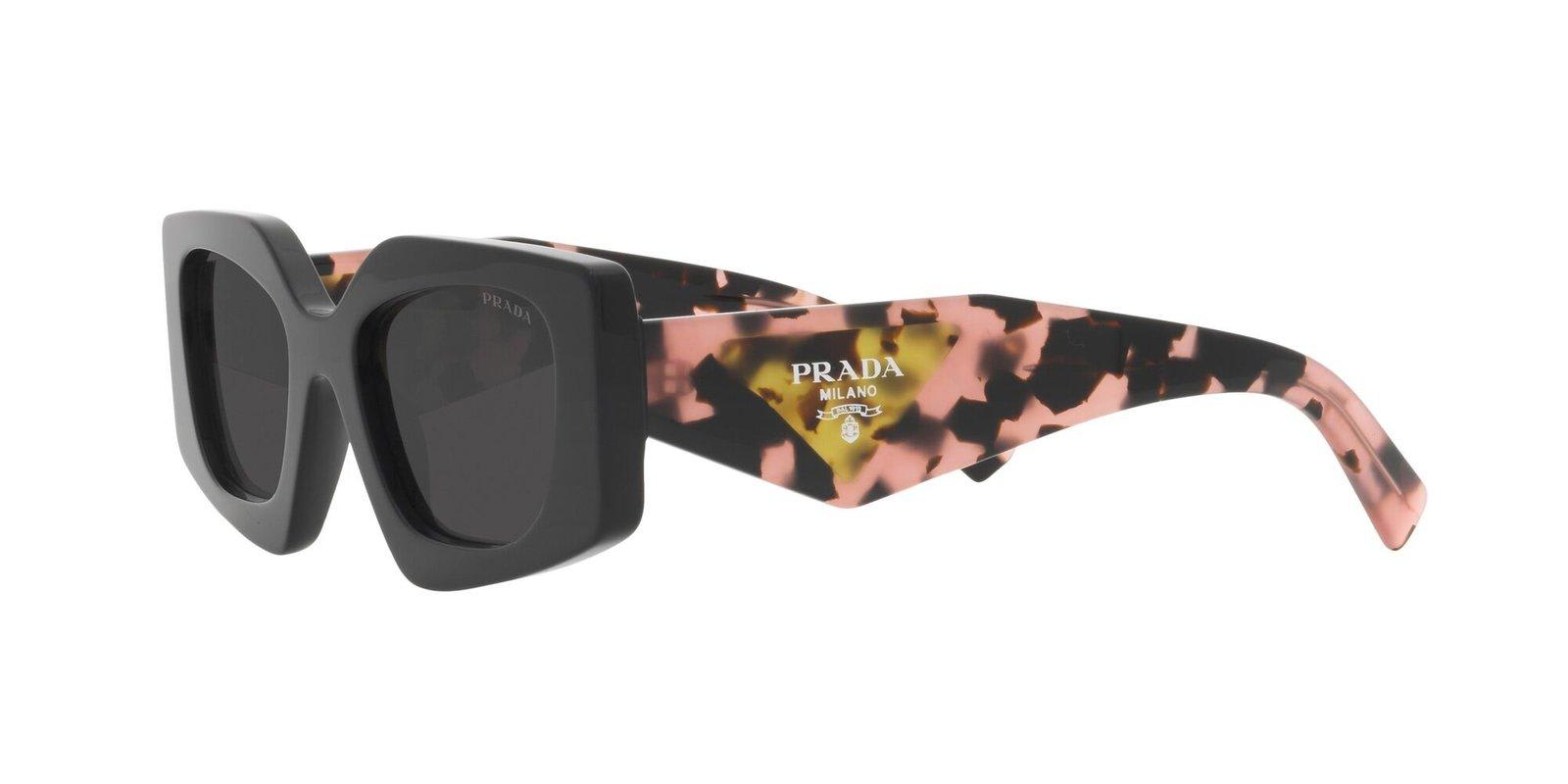 Shop Prada Rectangular Frame Sunglasses