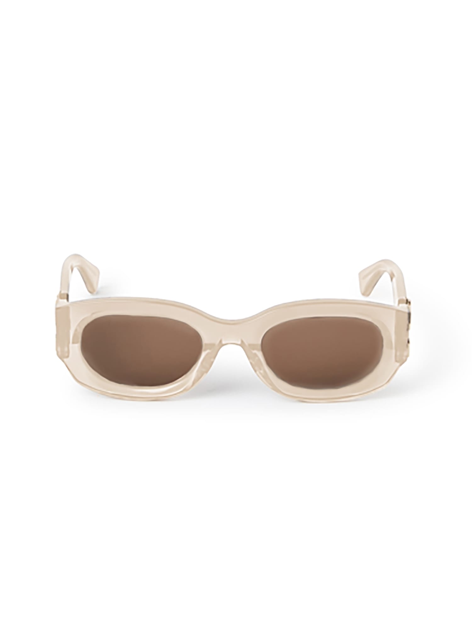 Off-white Oeri14e Palmer Sunglasses Eyewear In Beige Brown
