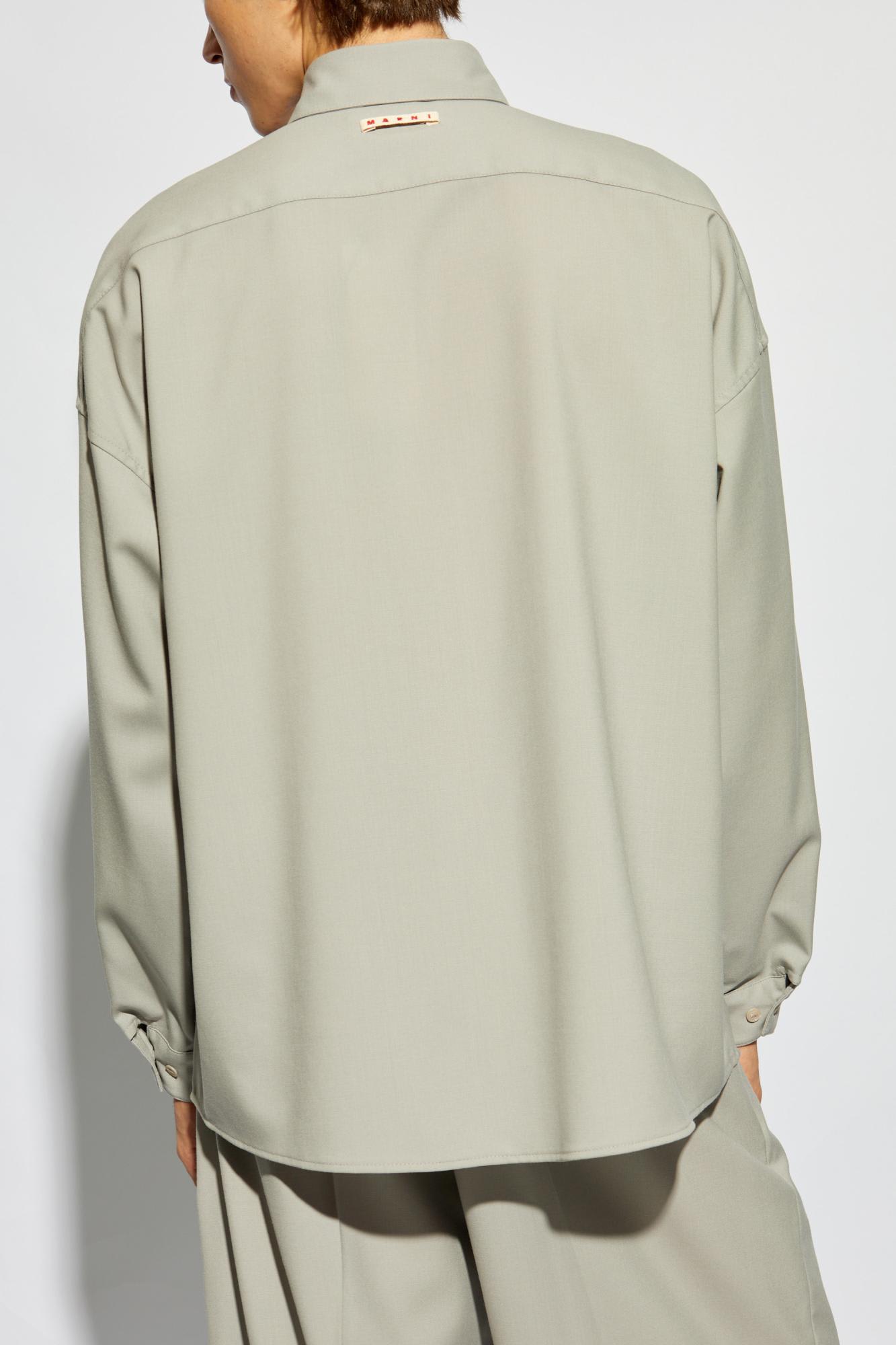 Shop Marni Wool Shirt