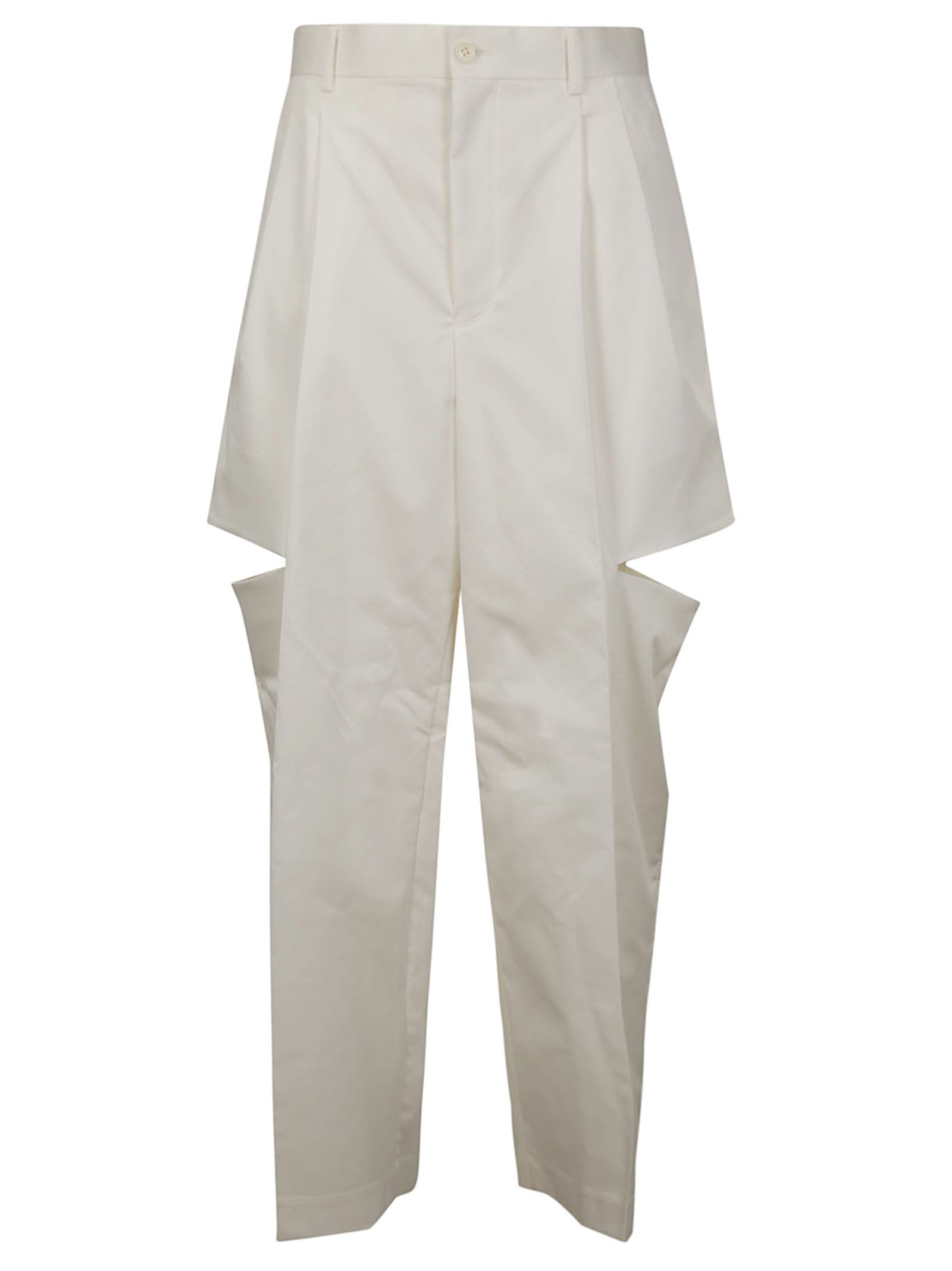 Shop Comme Des Garçons Ladies Pants In White