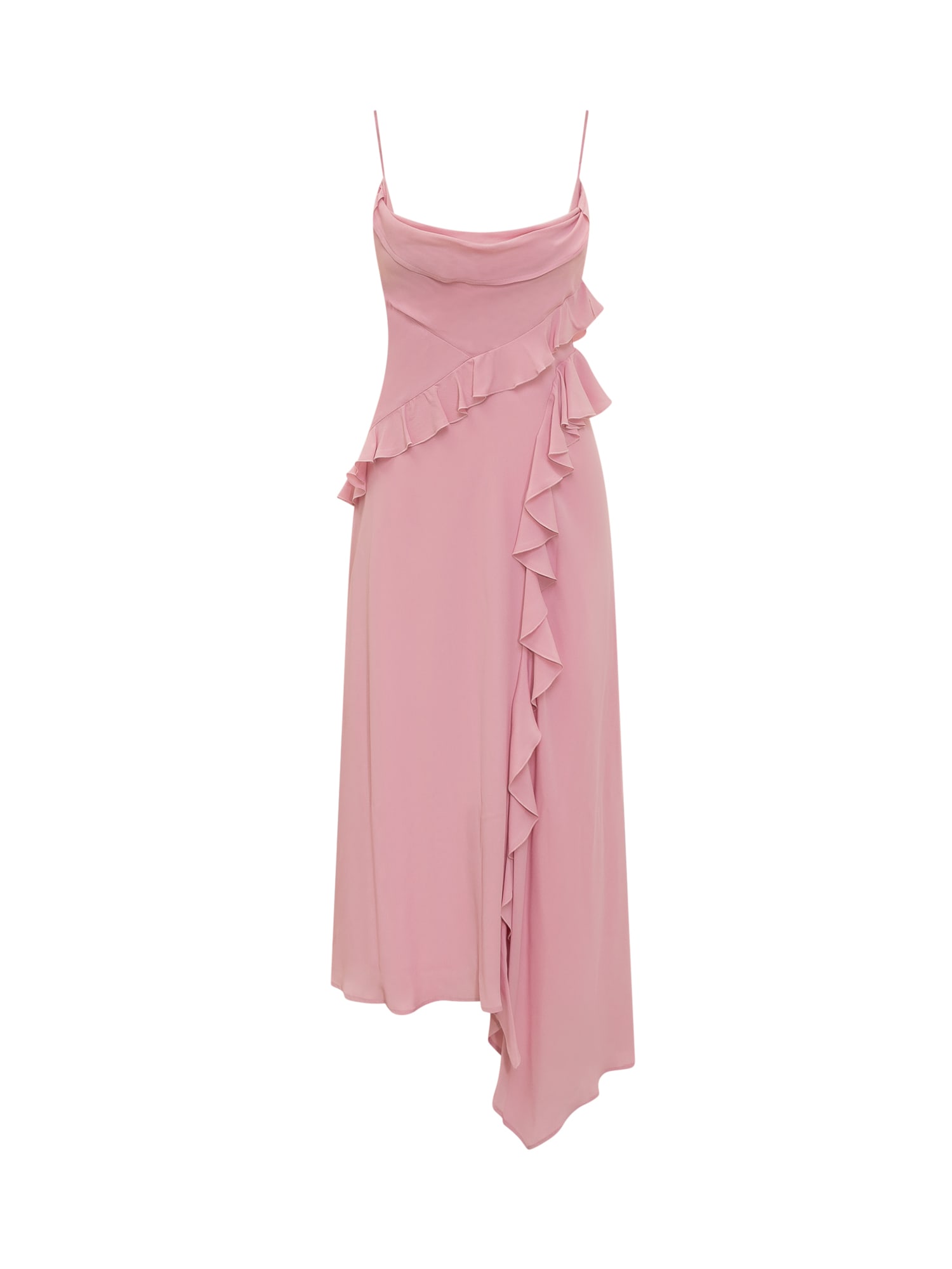 Shop Msgm Dress In Pink