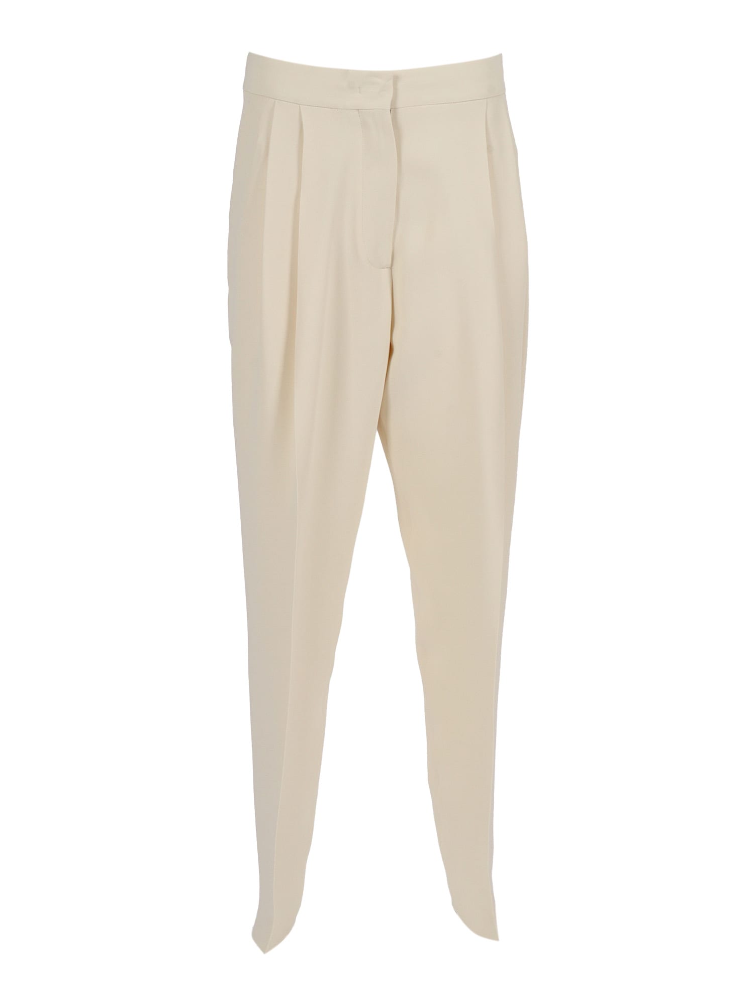 Fabiana Filippi Cady Pleated Trousers In White