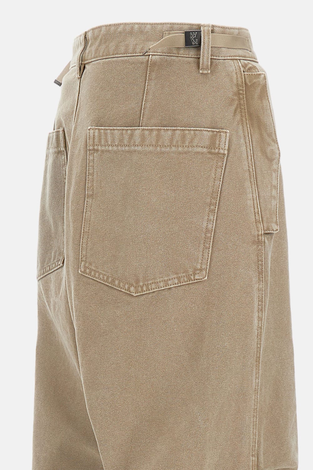 Wooyoungmi Relaxed Fit Cotton Wide-leg Trousers In Neutral