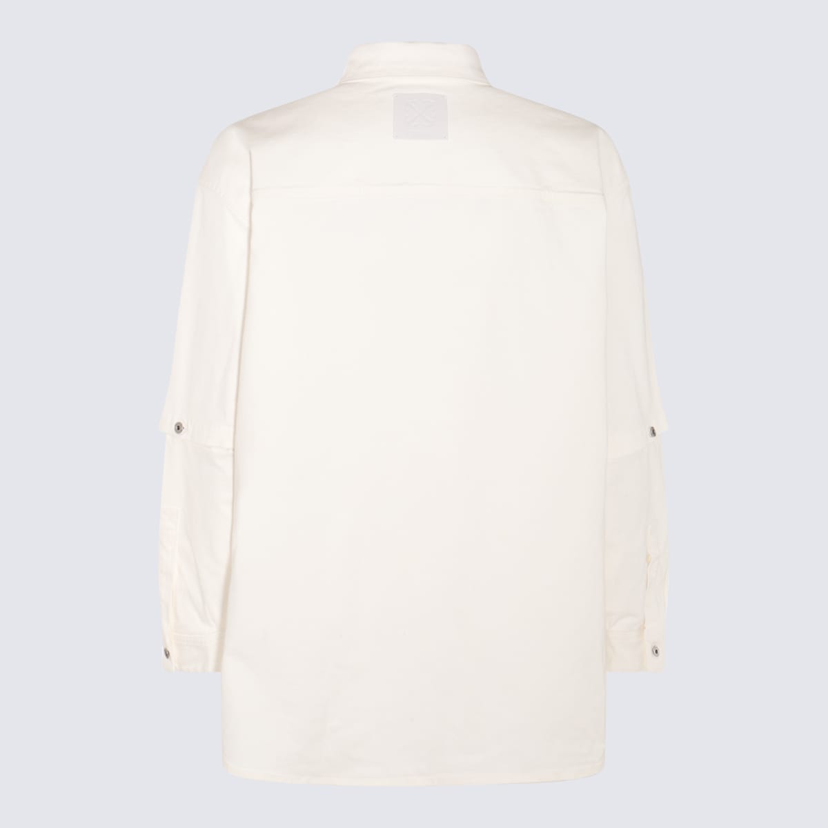Shop Off-white White Cotton Shirt In Raw White