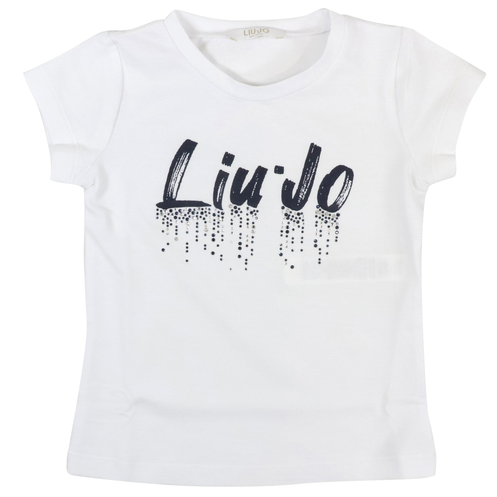 Liu •jo Kids' Cotton T-shirt In White