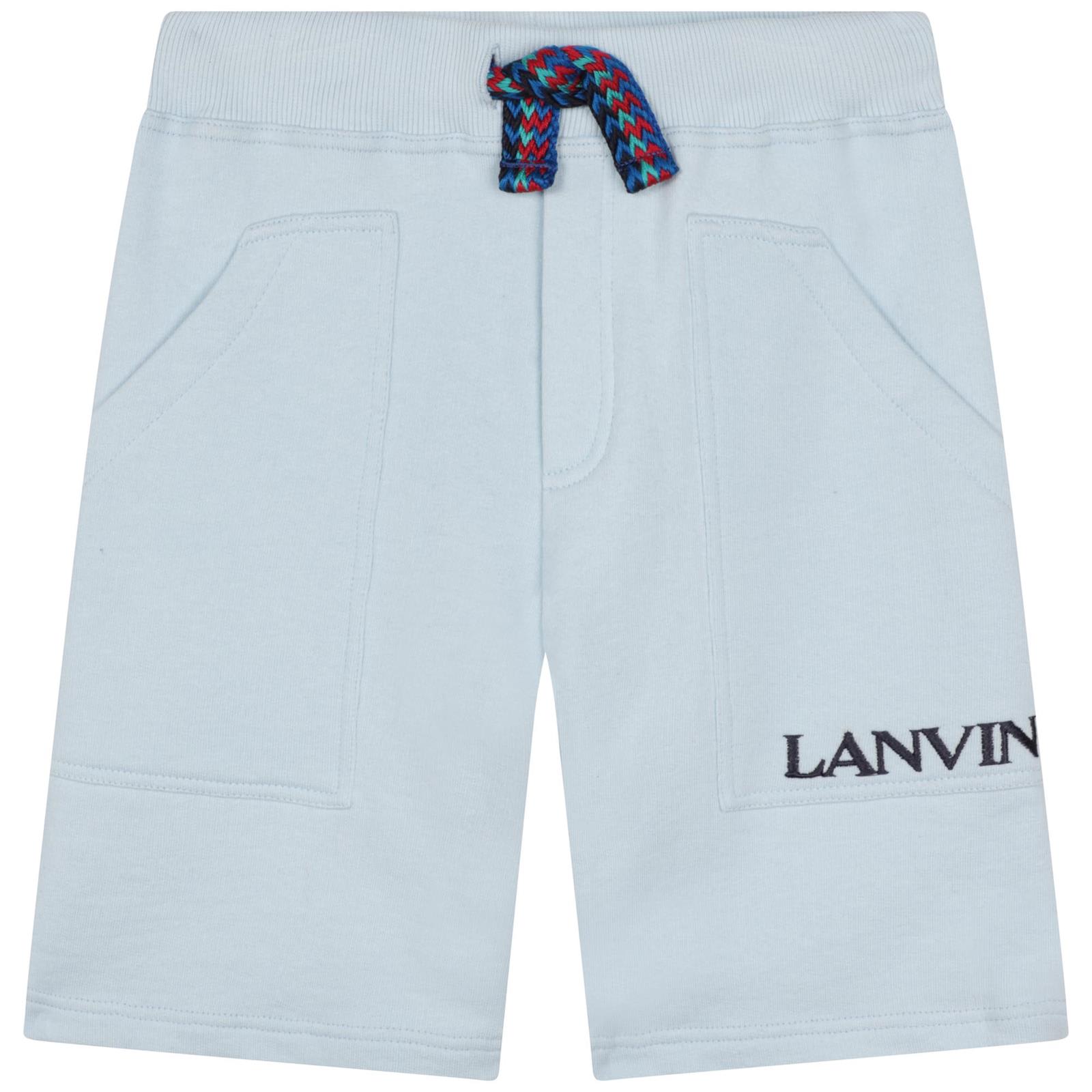 LANVIN SPORTS SHORTS WITH EMBROIDERY