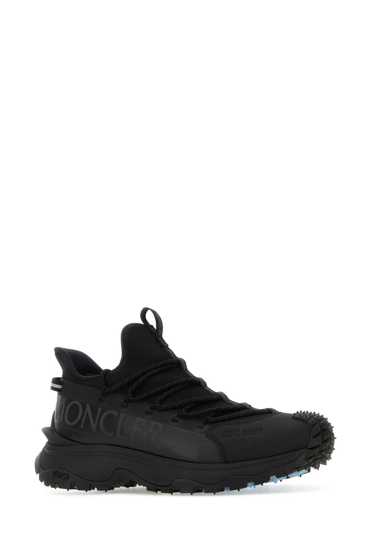 MONCLER BLACK FABRIC AND RUBBER TRAILGRIP LITE2 SNEAKERS