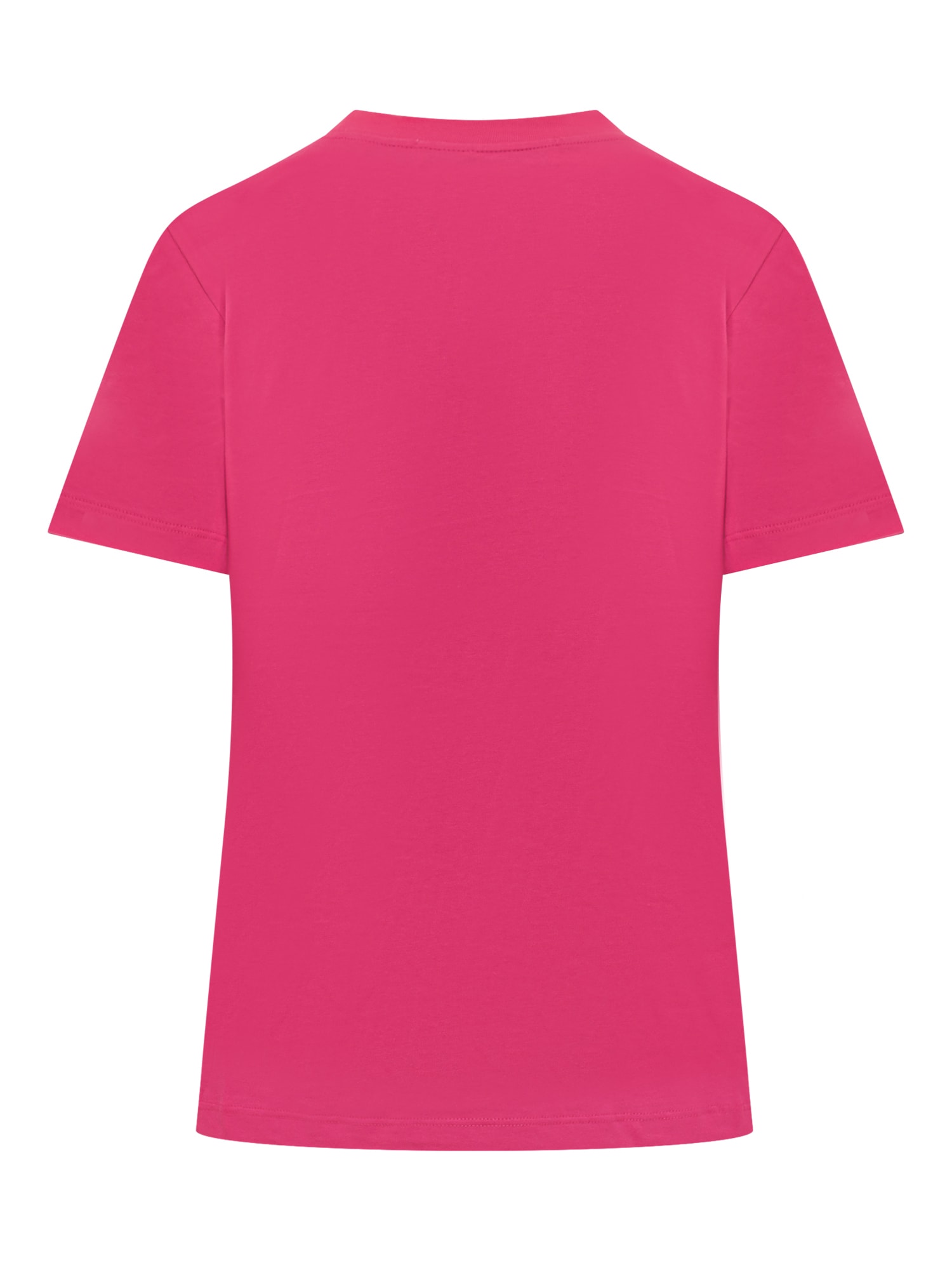 Shop Msgm T-shirt With Logo In Fucsia