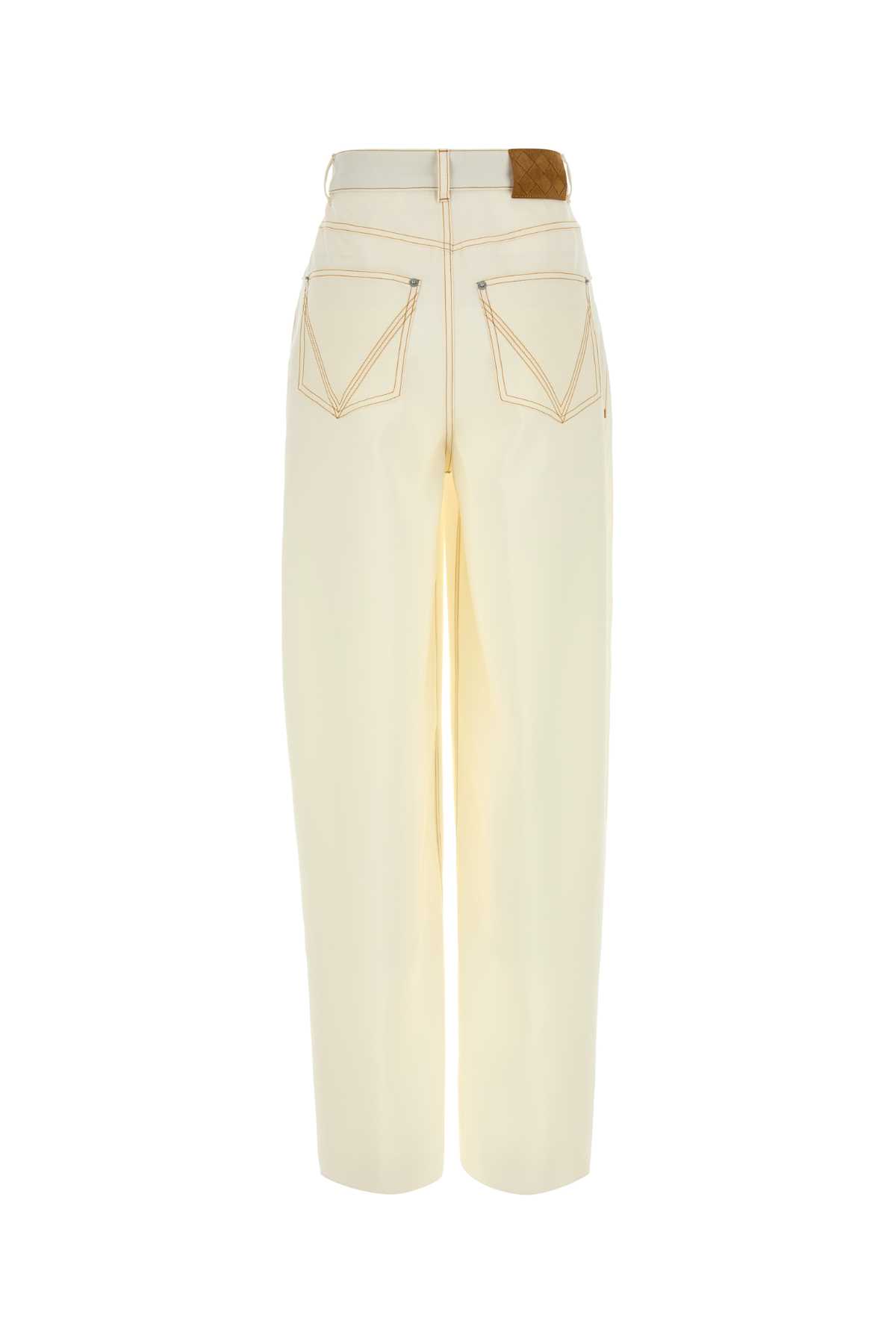 Bottega Veneta Wide-leg Wool Trousers With Pockets And Stitching