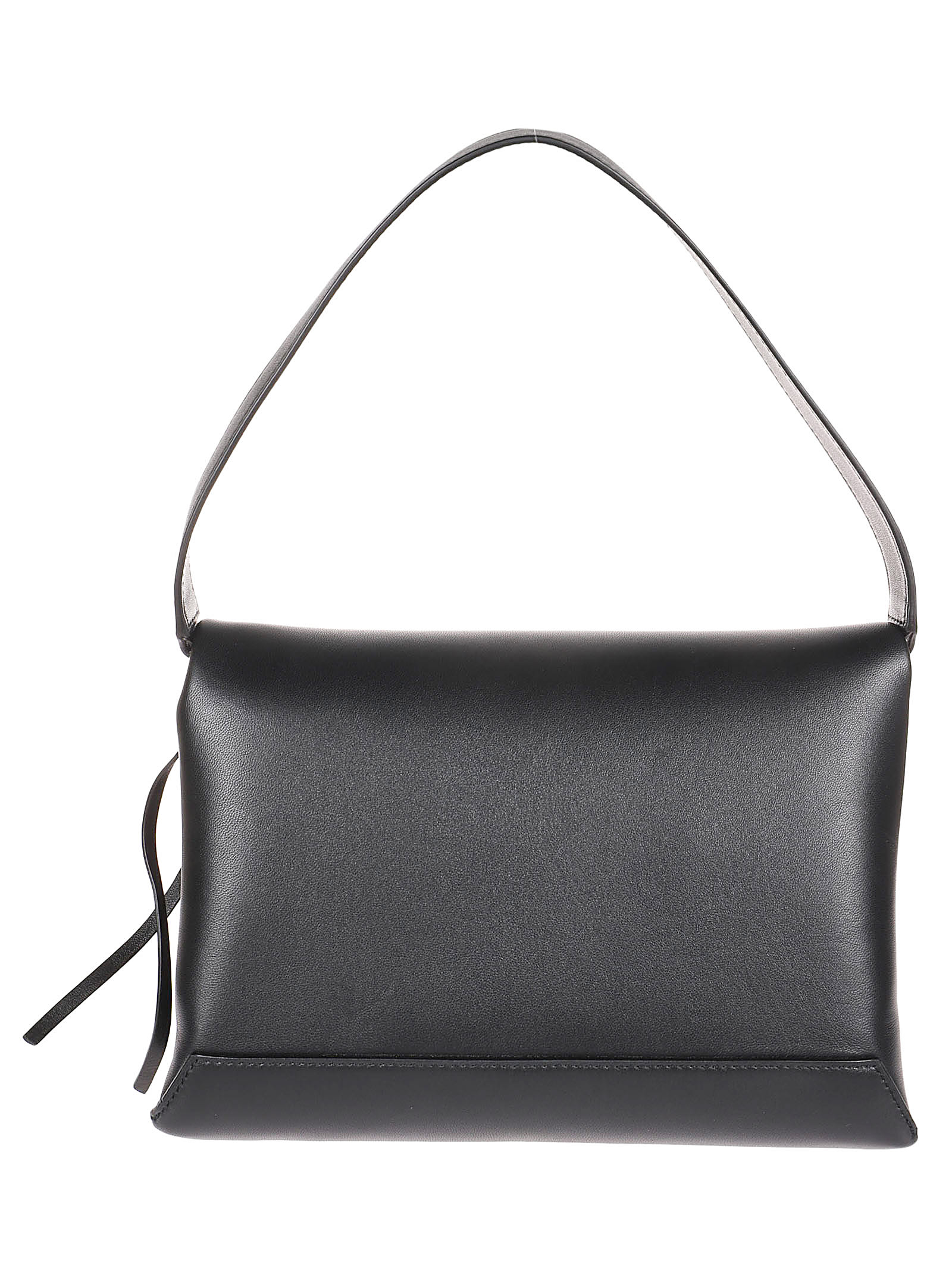 Shop Victoria Beckham Brushed Silver Chain Pouch Bag In Black