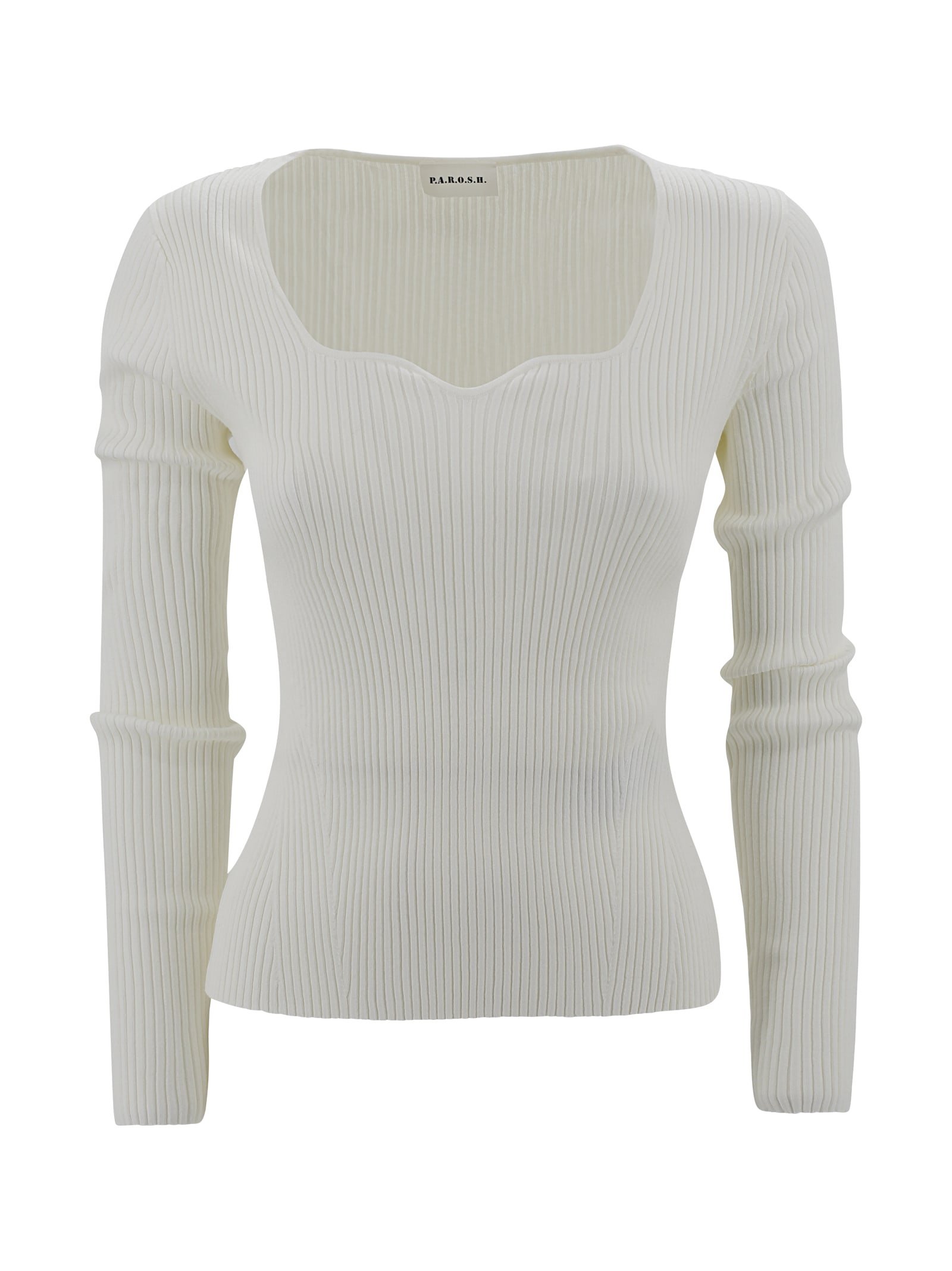 Shop P.a.r.o.s.h Romy Jumper In Cream