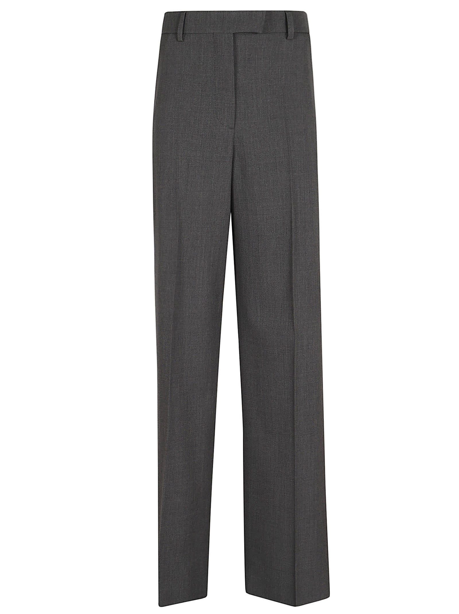 Shop Valentino Over Solid Pants In Grigio Medio Mel.