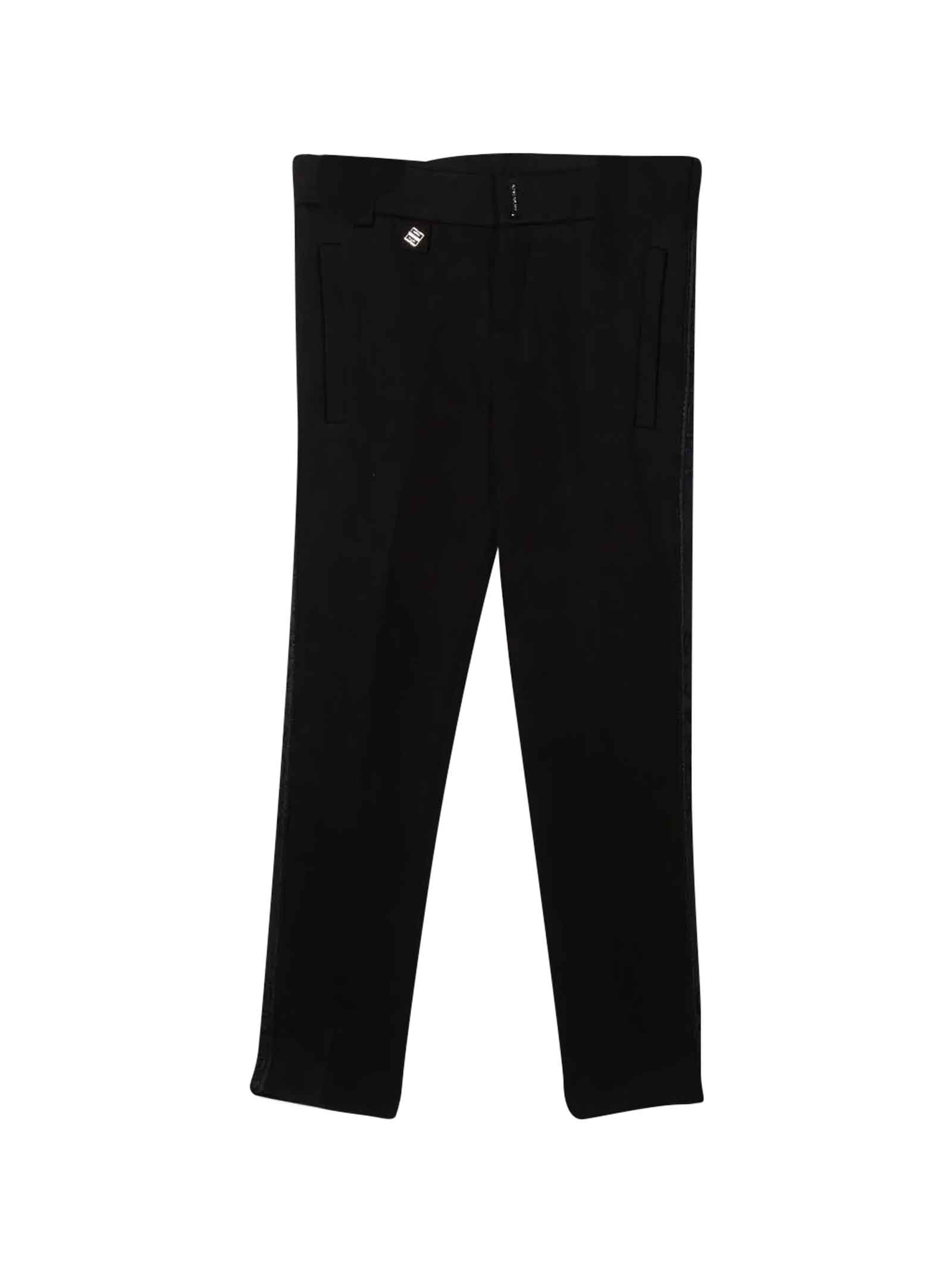 Givenchy Boy Straight Trousers With Logo Band