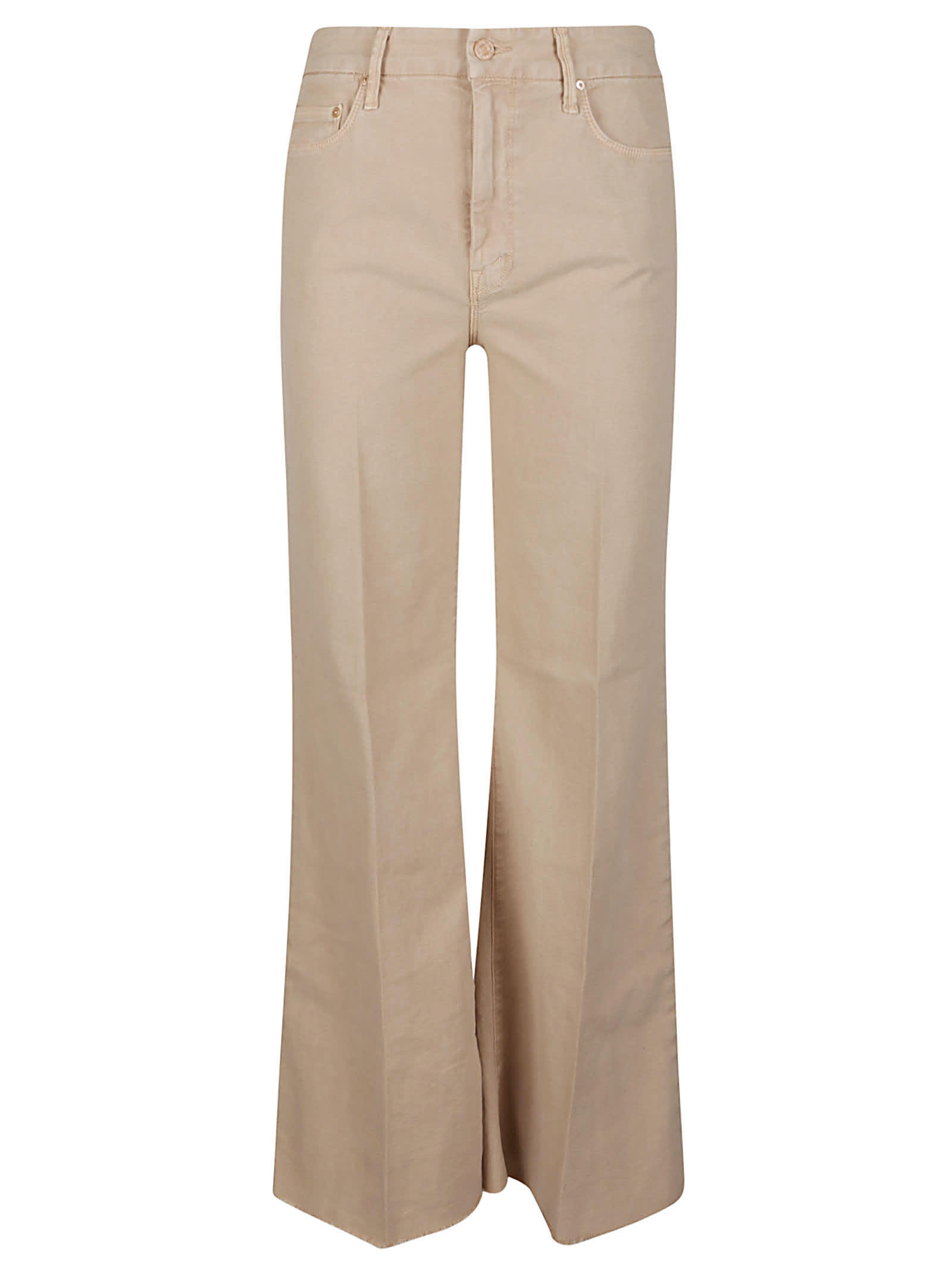 Shop Mother The Roller Fray Jeans In Kki Khaki