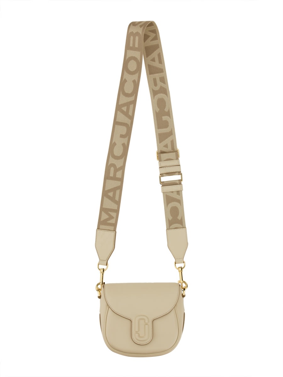 Shop Marc Jacobs Saddle The J Marc Small Bag In Ivory