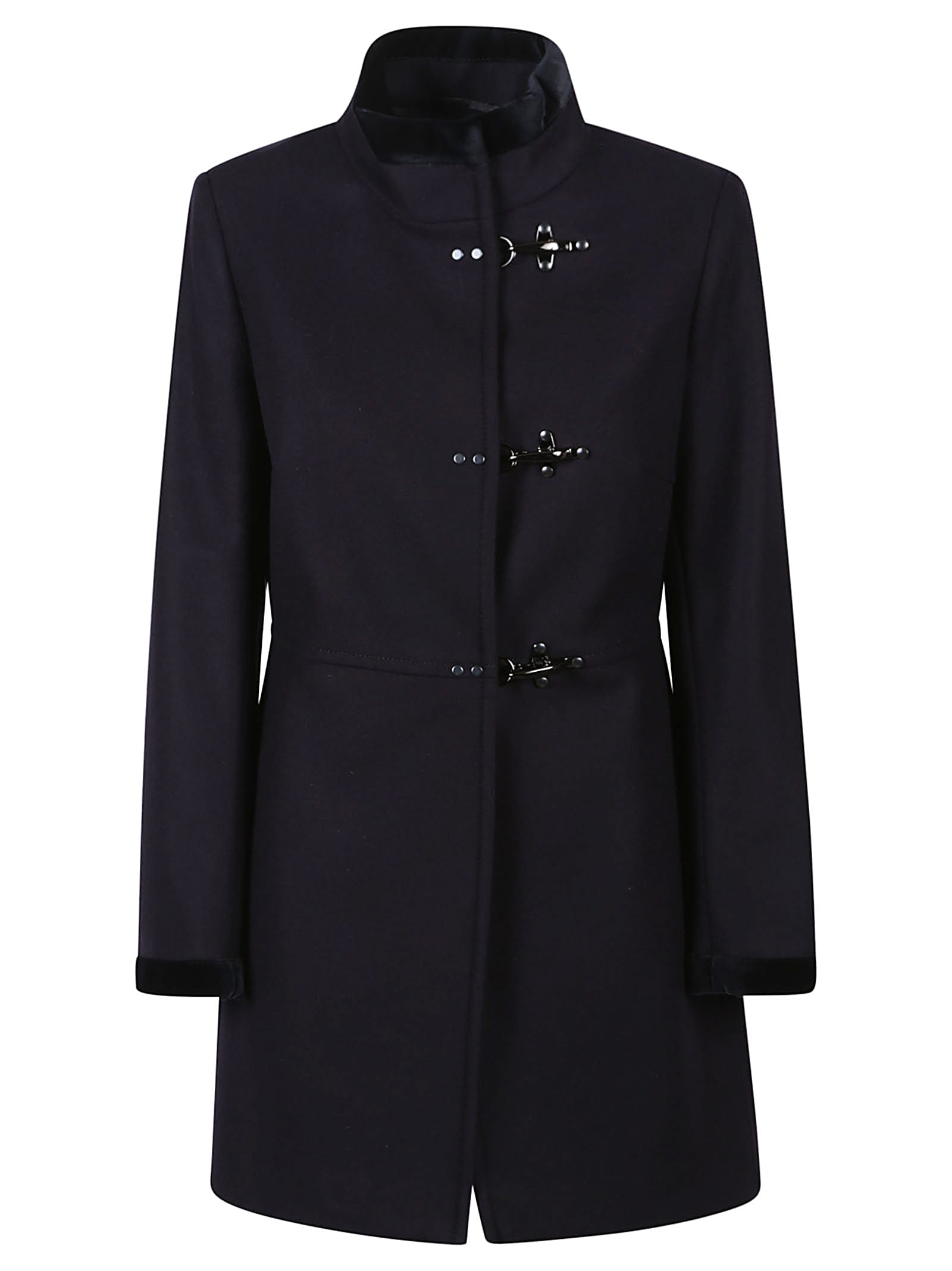 Shop Fay Virginia Coat In Blu Petrolio