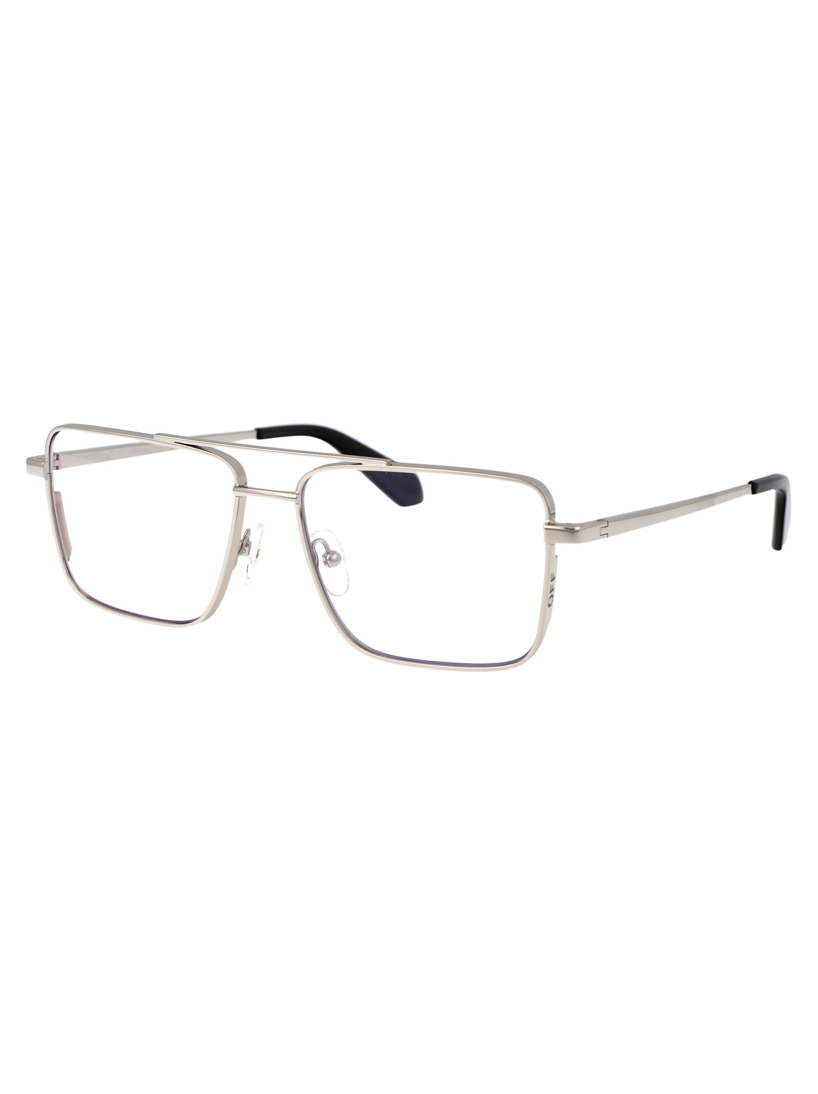 Shop Off-white Optical Style 66 Glasses In 7200 Silver