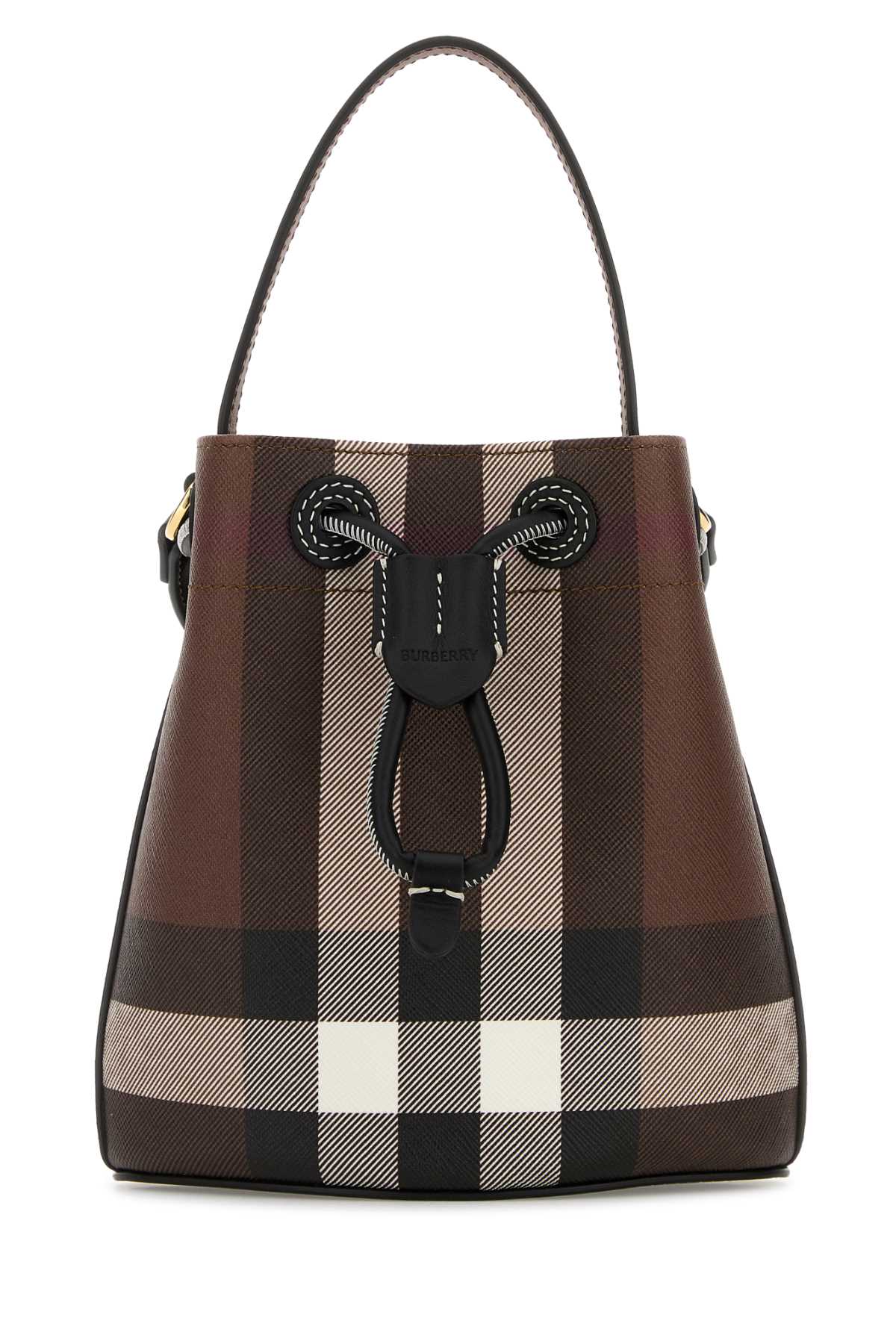Burberry Printed Canvas Check Bucket Bag In Multi