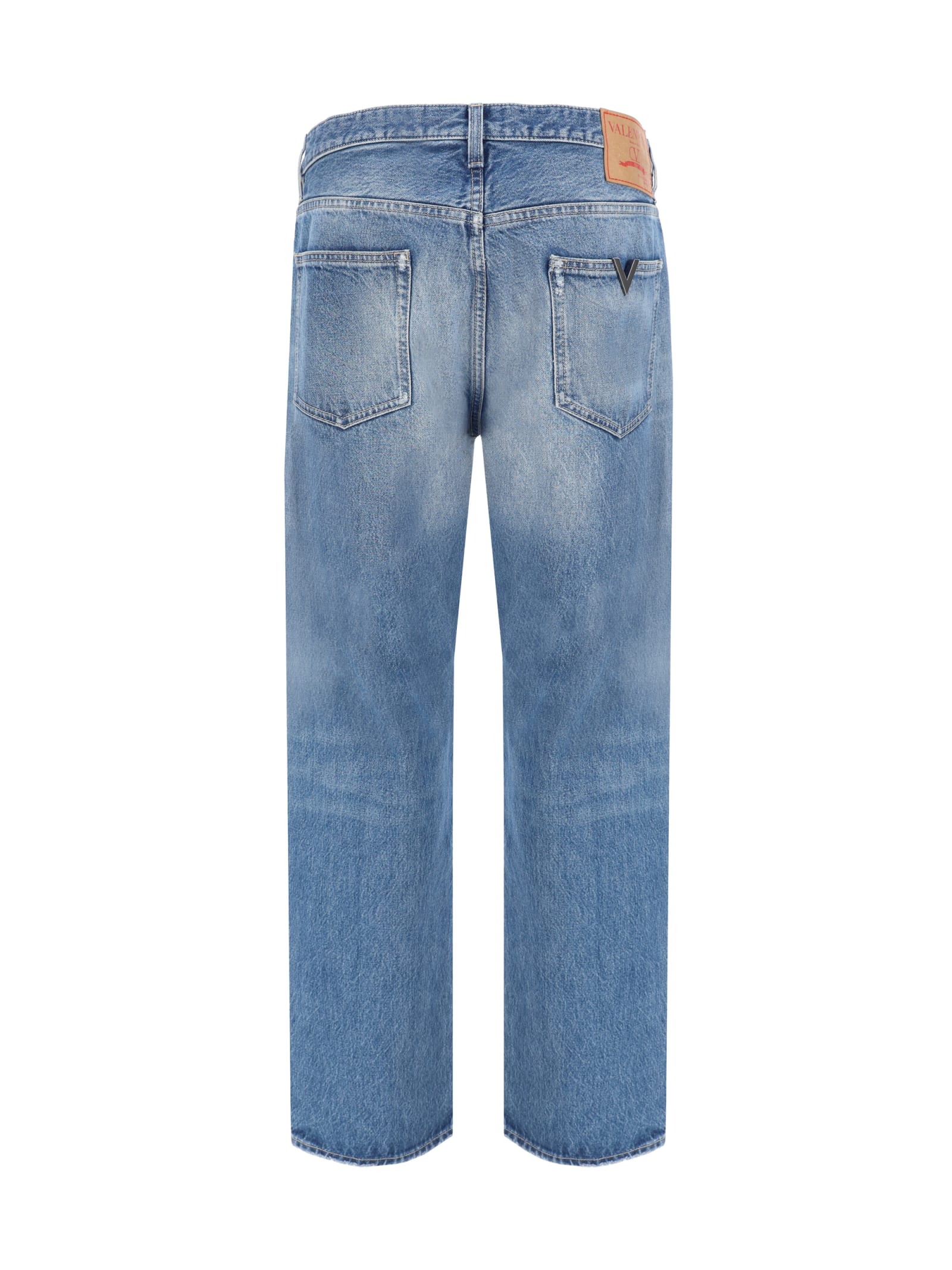 Shop Valentino Jeans In Medium Blue Denim