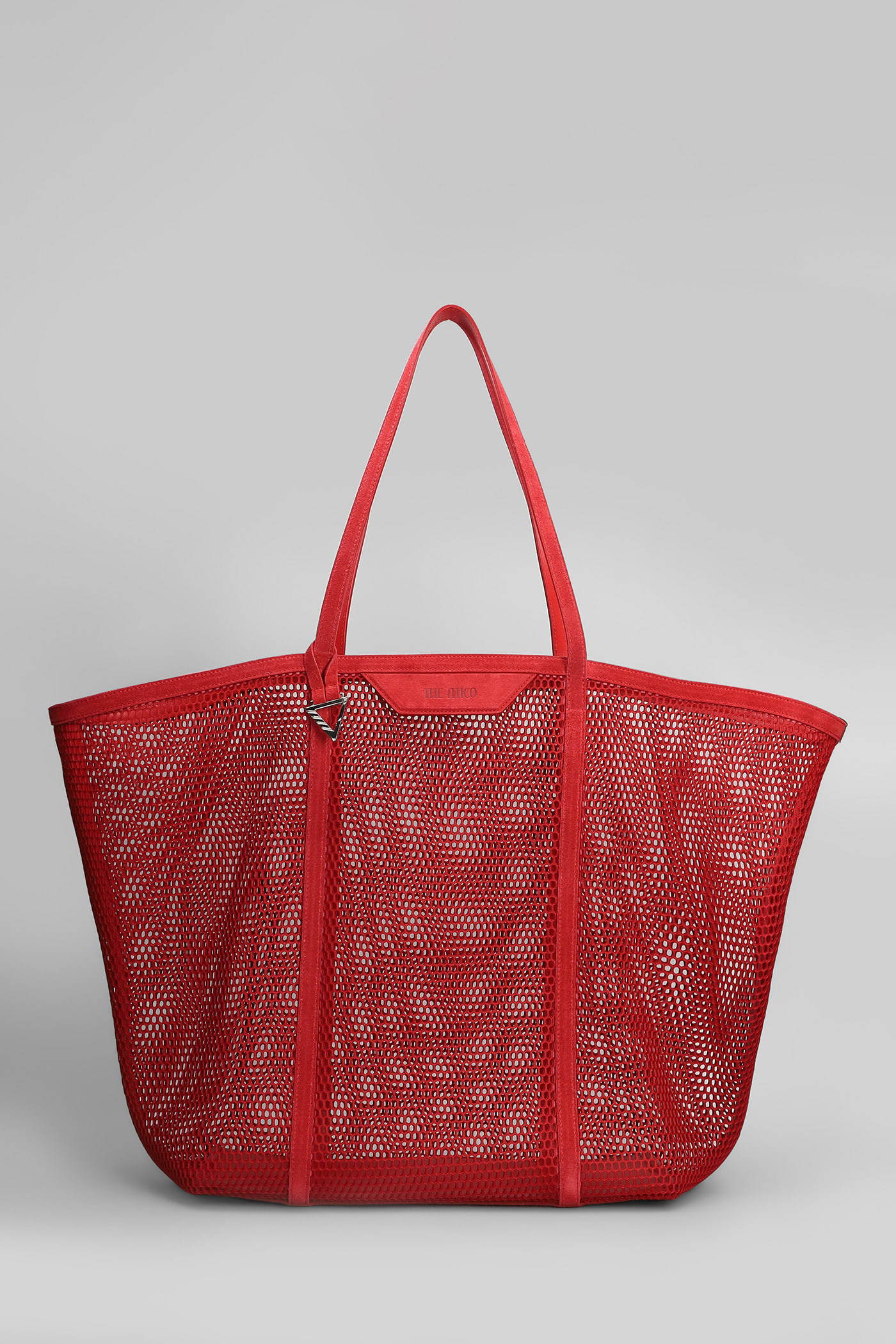 Attico Via Del Mare Tote In Red Polyester