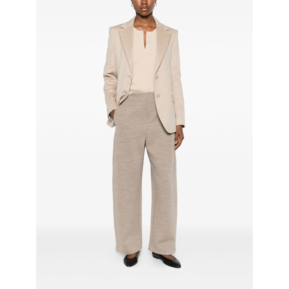 Max Mara Single-breasted Blazer In Animal Print