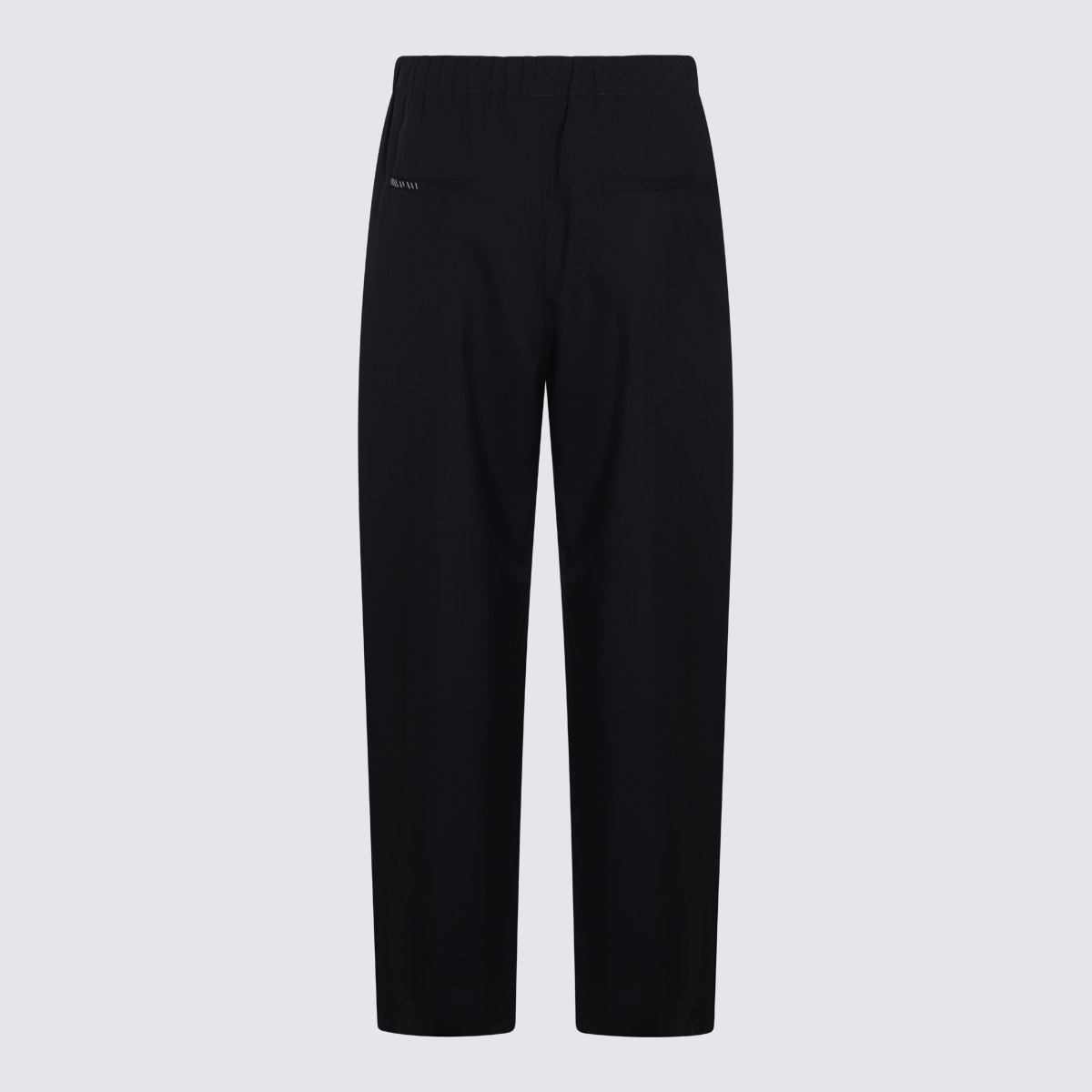Marni Black Cotton Pants In Black