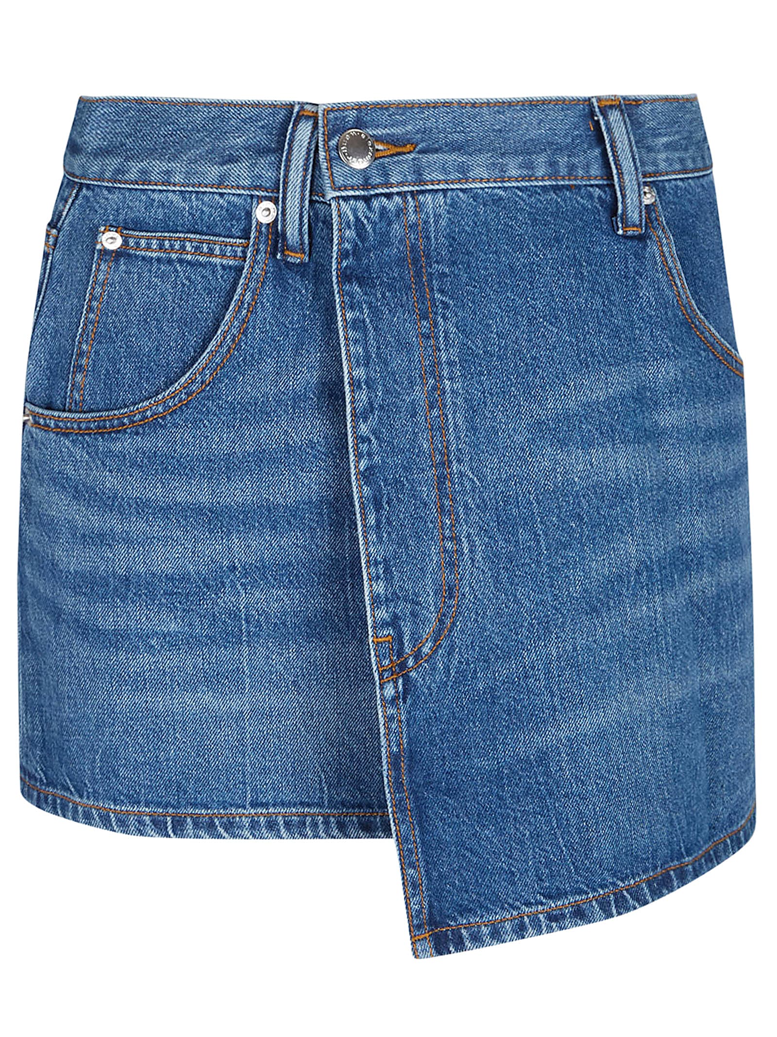 Alexander Wang Mini Skirt In Blue