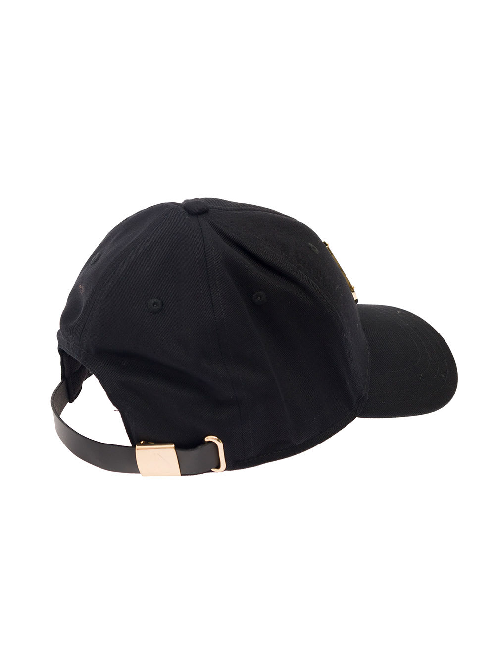 Shop Moose Knuckles Black Baseball Cap With Logo Detail In Cotton Man