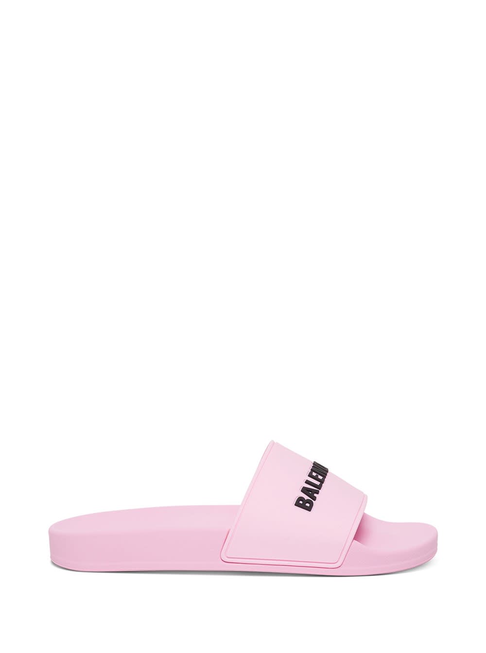 Balenciaga Rubber Slide Sandals With Logo
