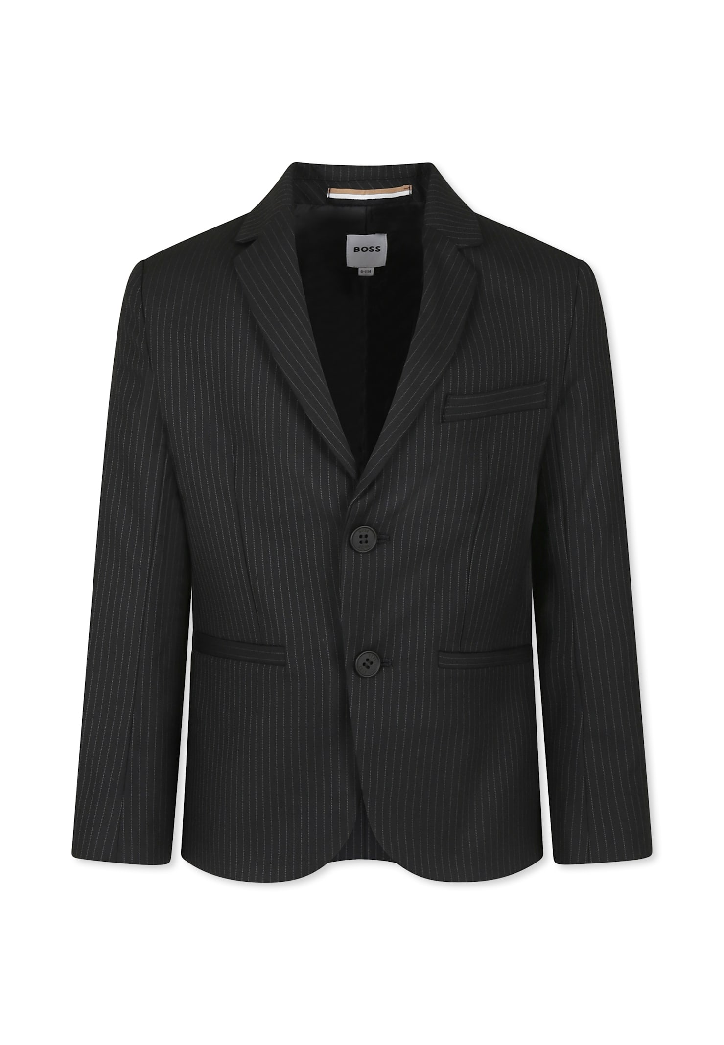 Hugo Boss Blue Jacket For Boy In Black