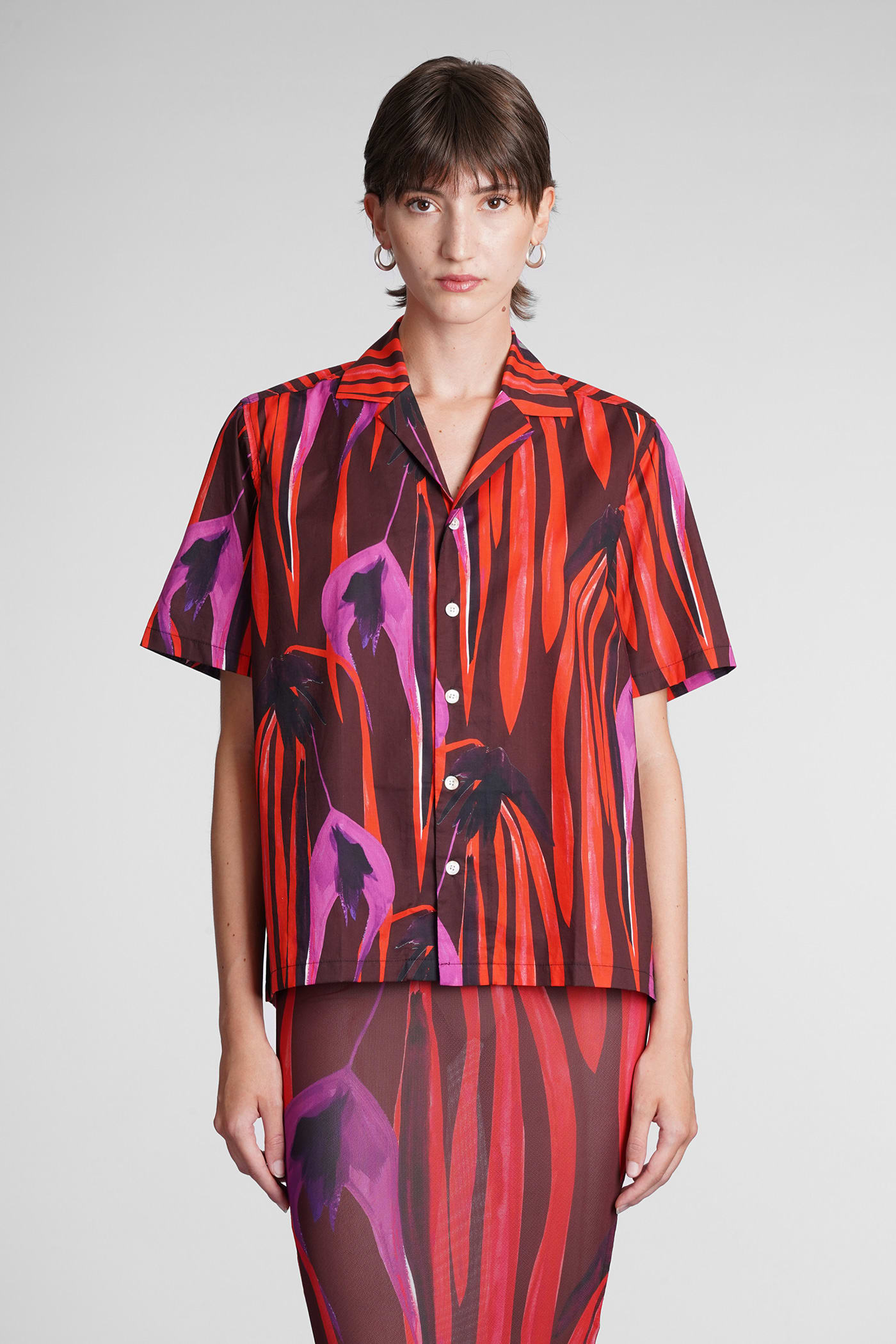 Louisa Ballou Shirt In Red Polyester