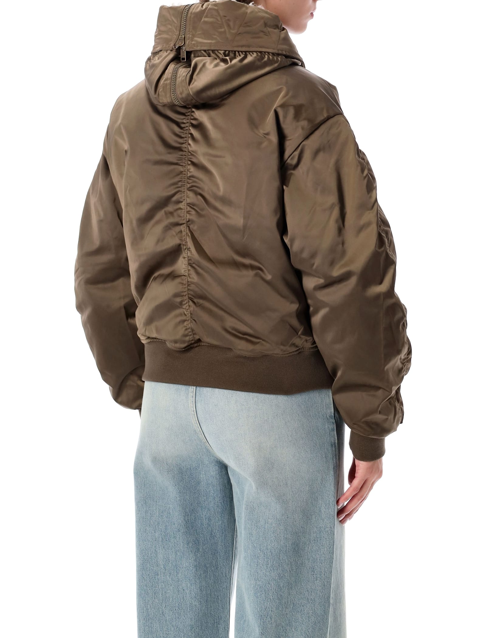 Isabel Marant Étoile Marant Étoile Elisa Short Quilted Satin Jacket In Brown