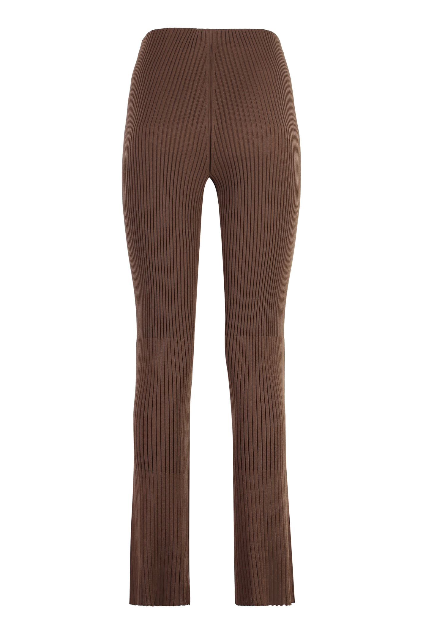 Shop Wolford Wool Trousers In Brown