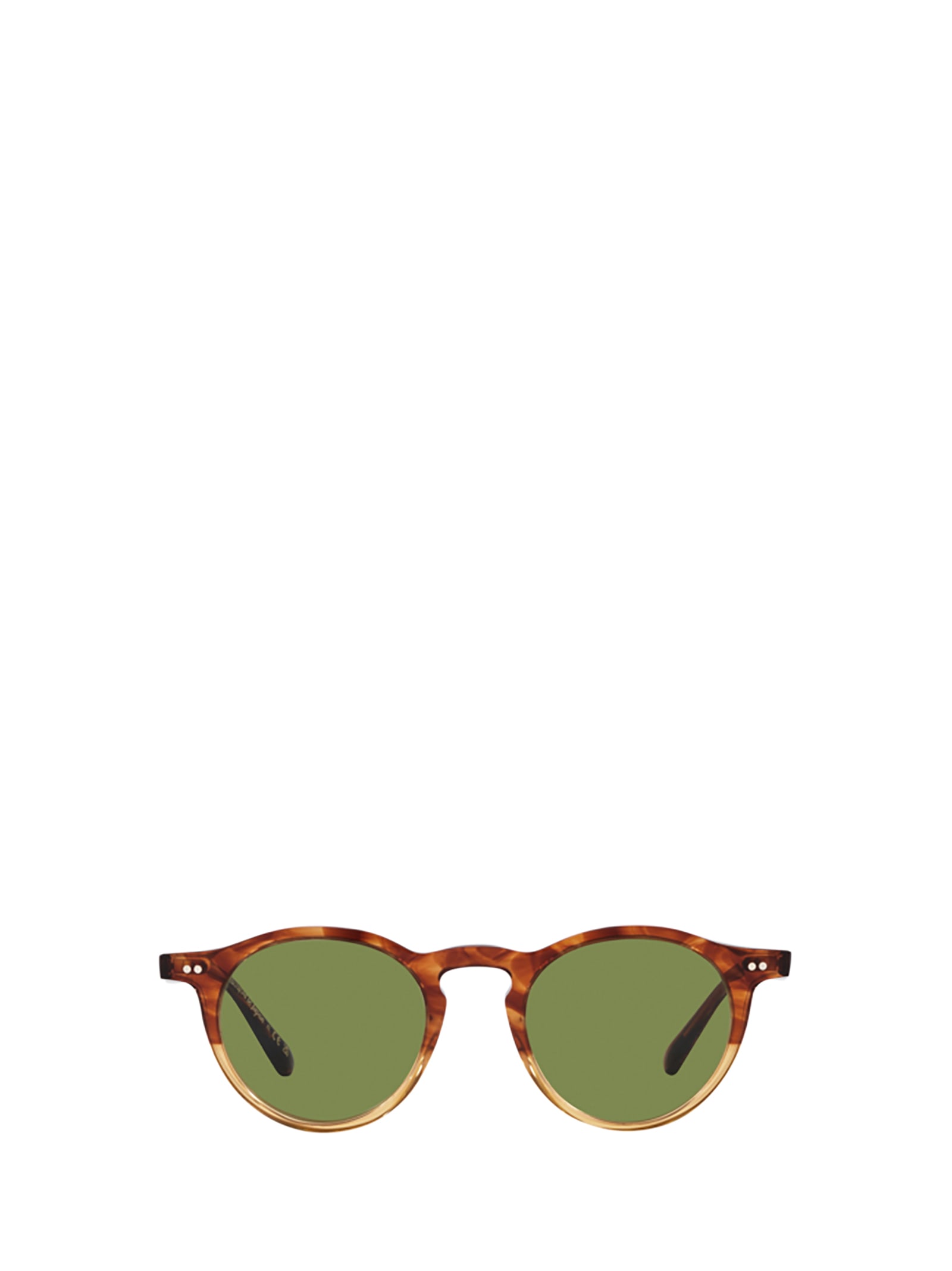 Shop Oliver Peoples Ov5504su Dark Amber Gradient Sunglasses
