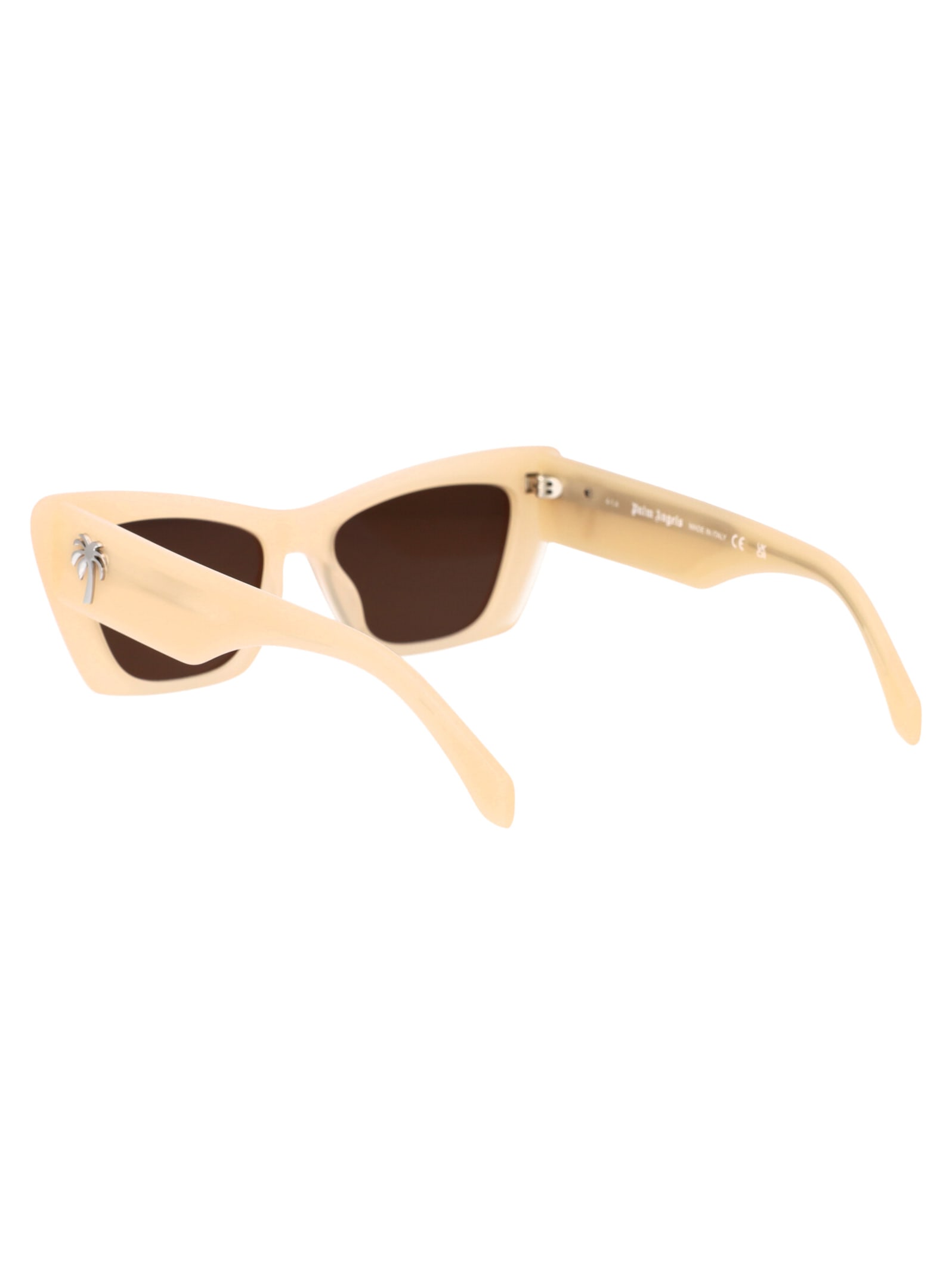 Shop Palm Angels Fairfield Sunglasses In 1764 Sand