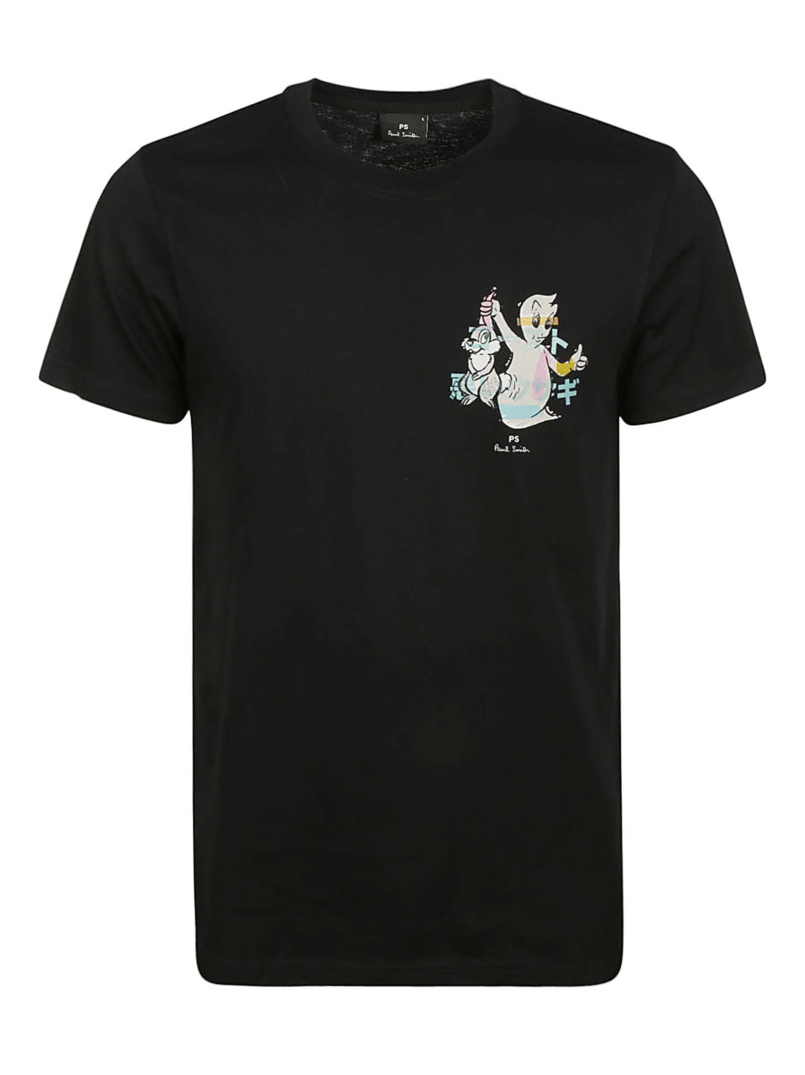 Paul Smith Slim Fit T-shirt Ghost In Black