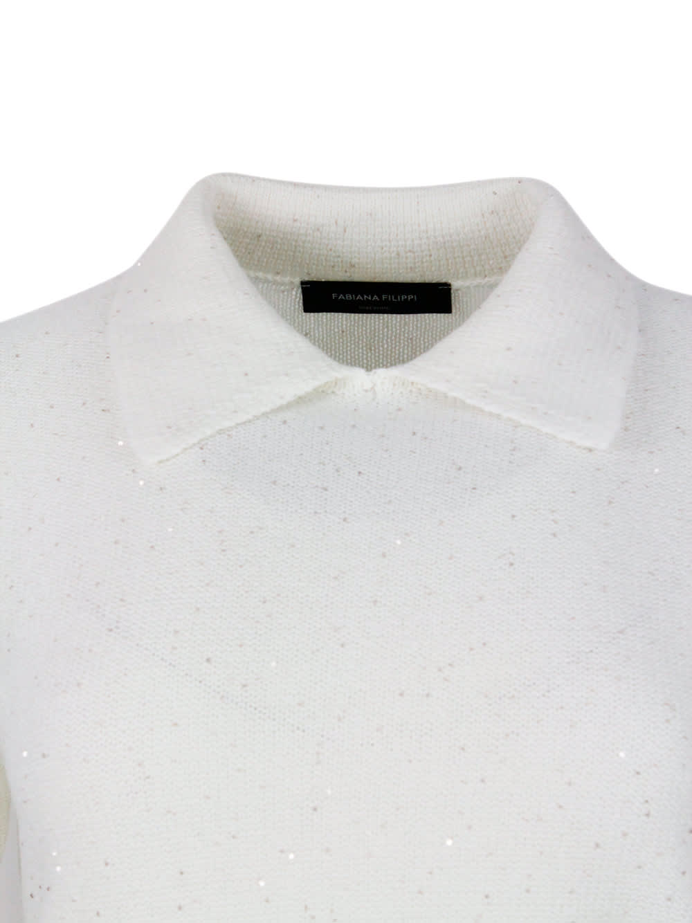 Fabiana Filippi Suéter Cuello Redondo - Crema In Cream