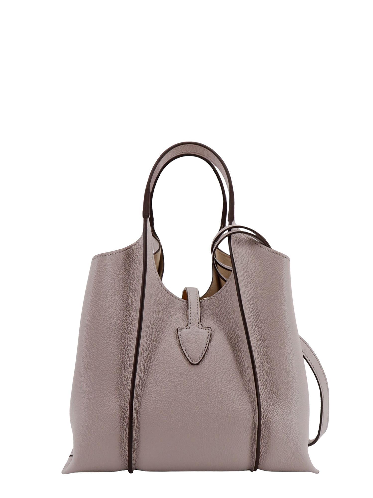 Shop Tod's T Timeless Shoulder Bag In Grigio Brooklyn