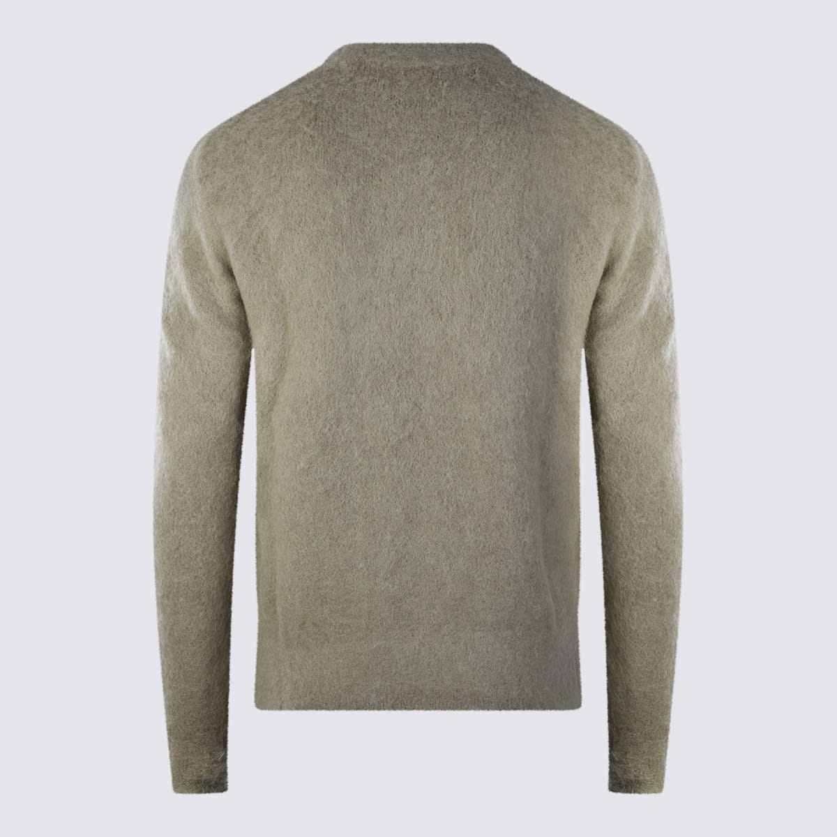 Shop Ami Alexandre Mattiussi Taupe Mohari And Wool Blend Sweater In Beige